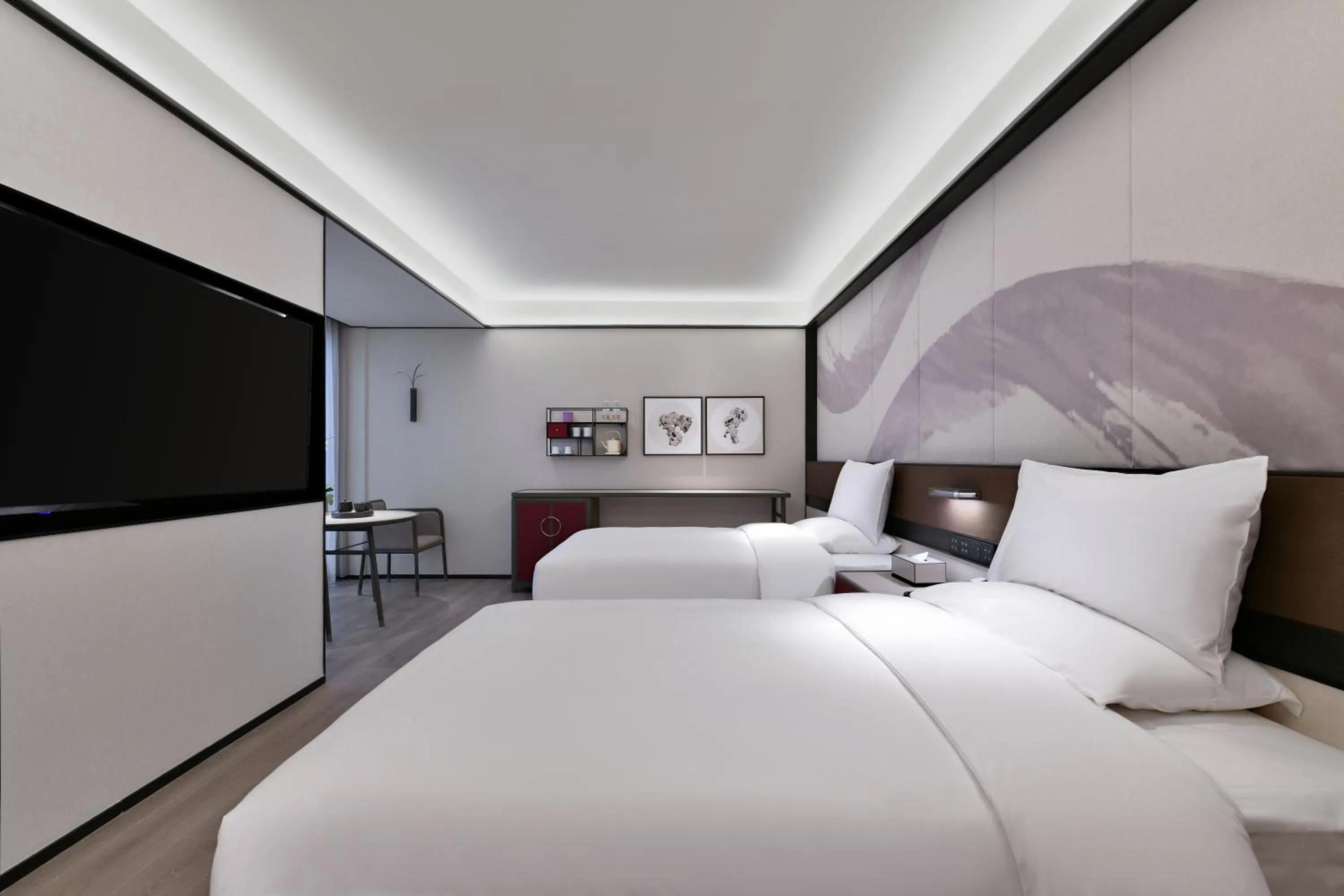 Bed in JOYA Chengdu Taikoo Li IFS