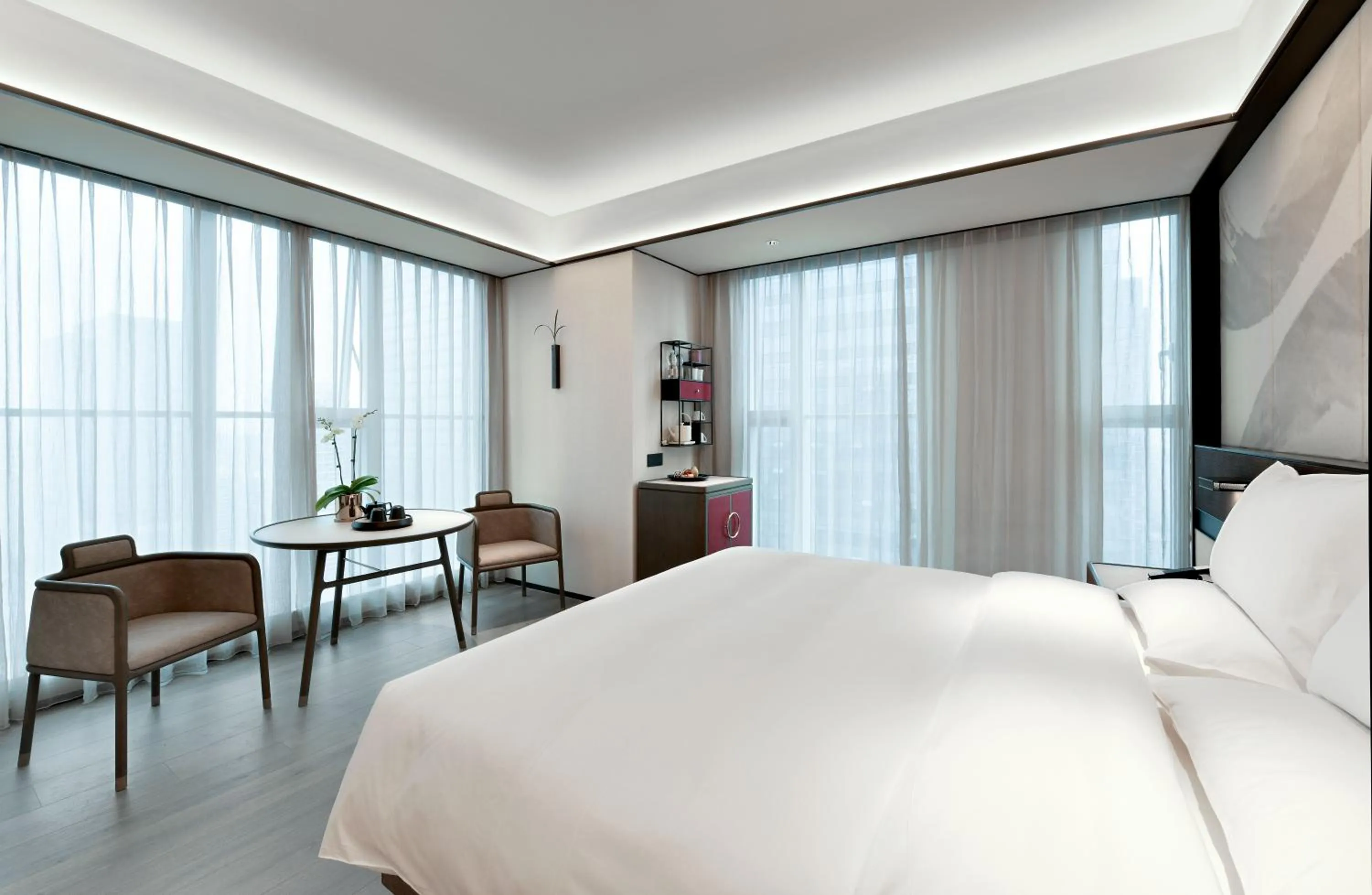 Bed in JOYA Chengdu Taikoo Li IFS