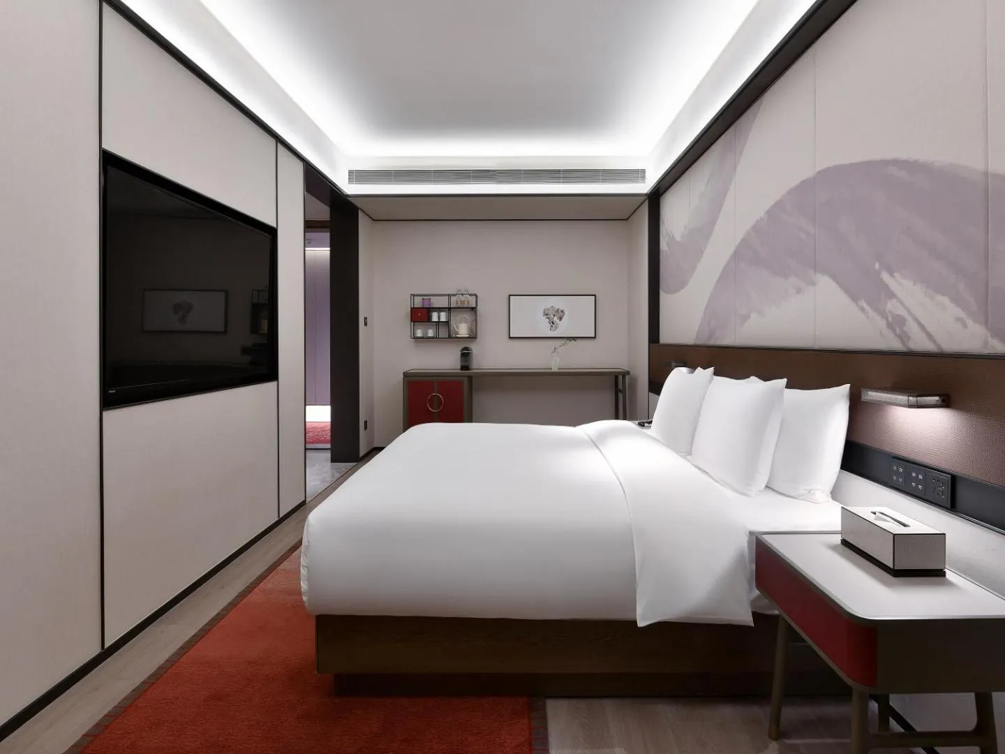 Bed in JOYA Chengdu Taikoo Li IFS