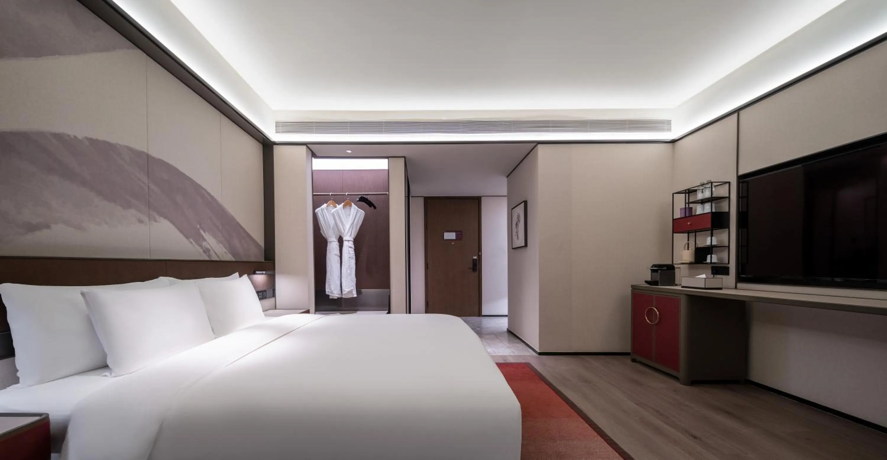 Bed in JOYA Chengdu Taikoo Li IFS