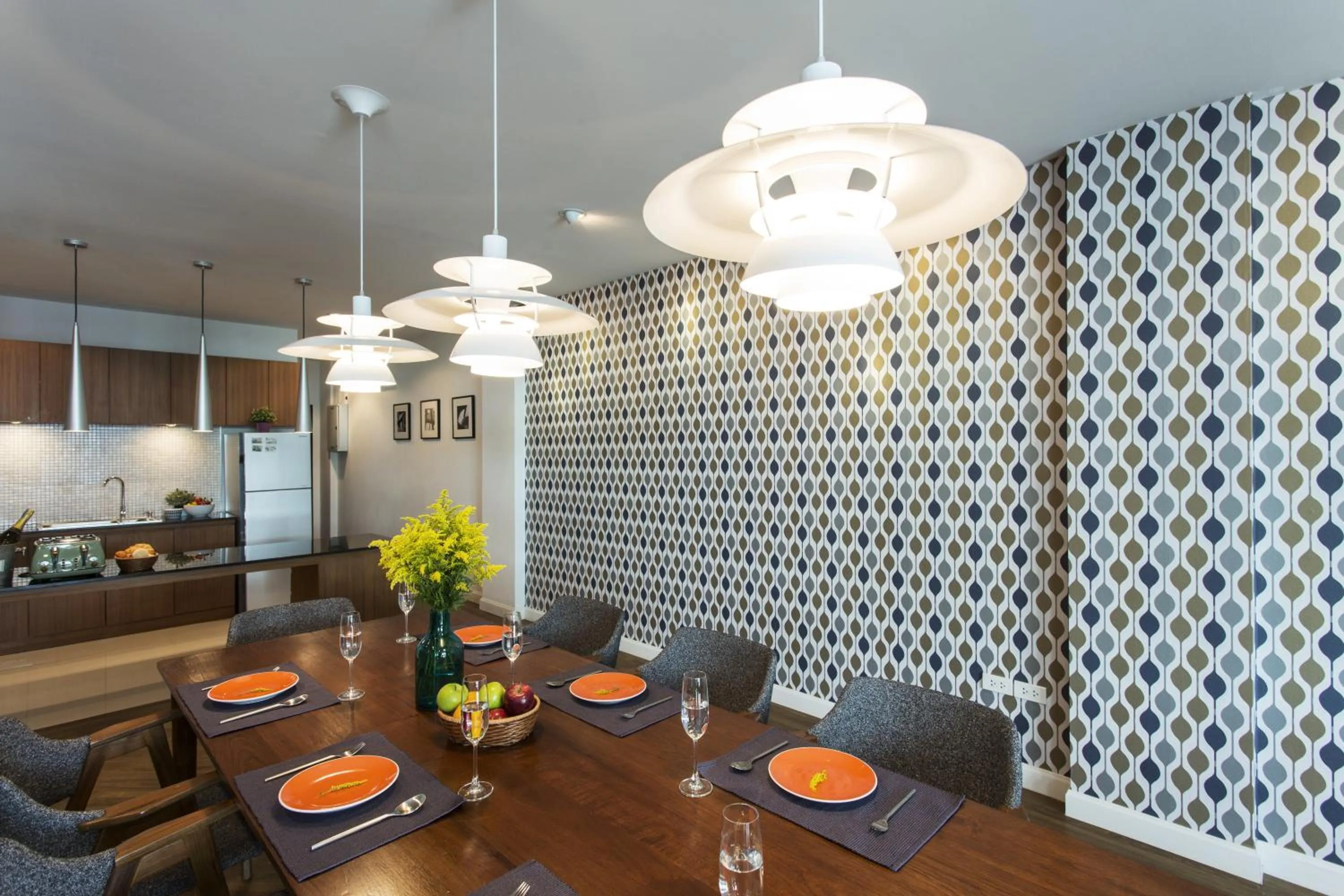 Kitchen or kitchenette in Tolani Nimman Villa Chiang Mai