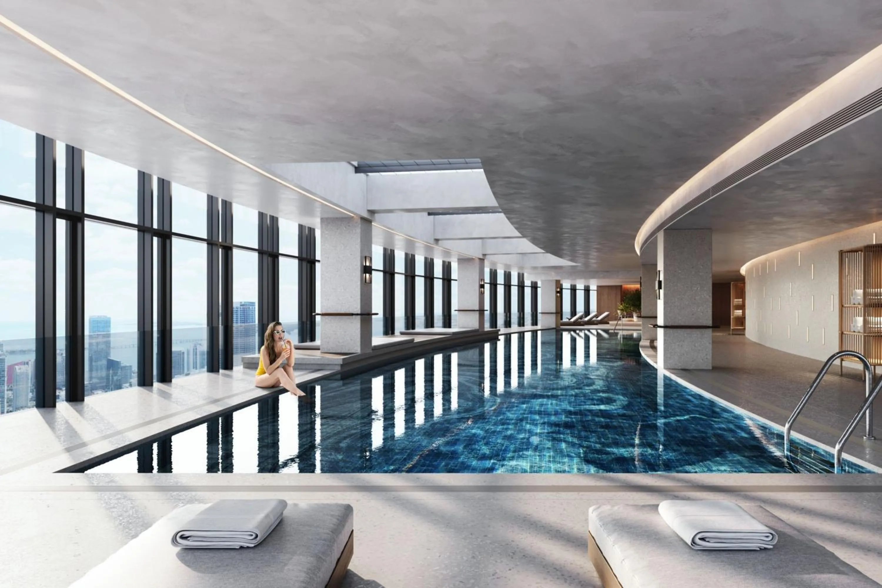 Swimming pool in Sheraton Hangzhou Fuyang