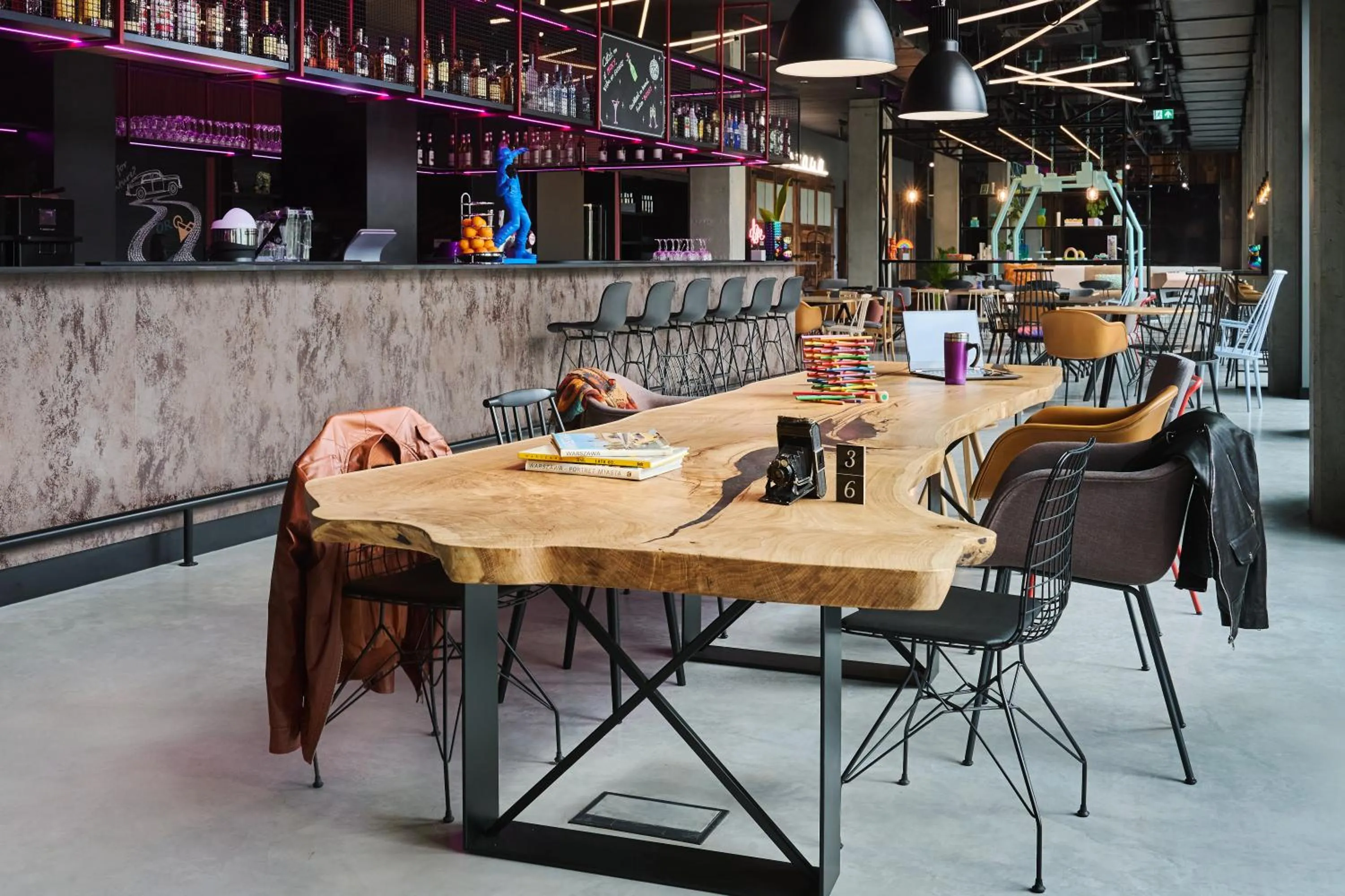 Lobby or reception in Moxy Warsaw City