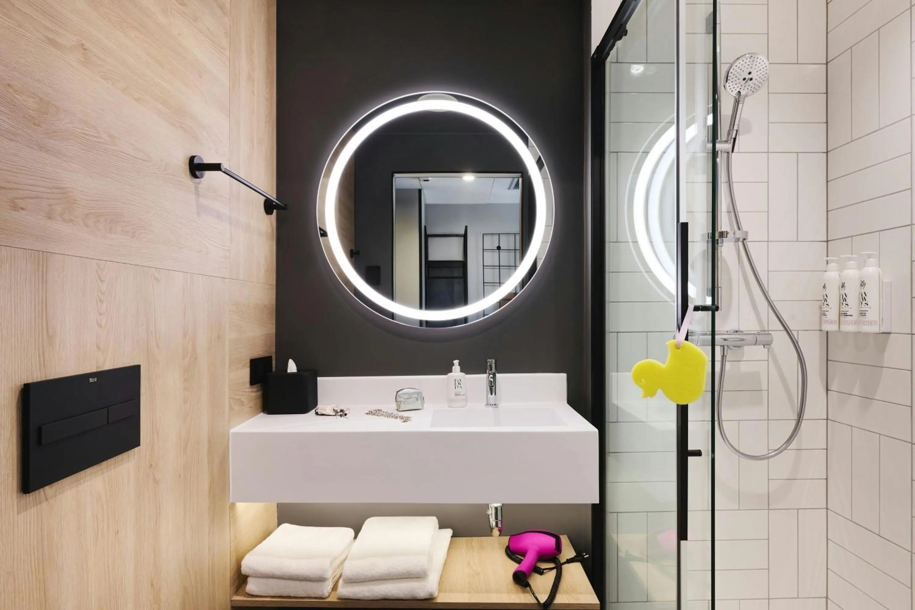 Bathroom in Moxy Warsaw City