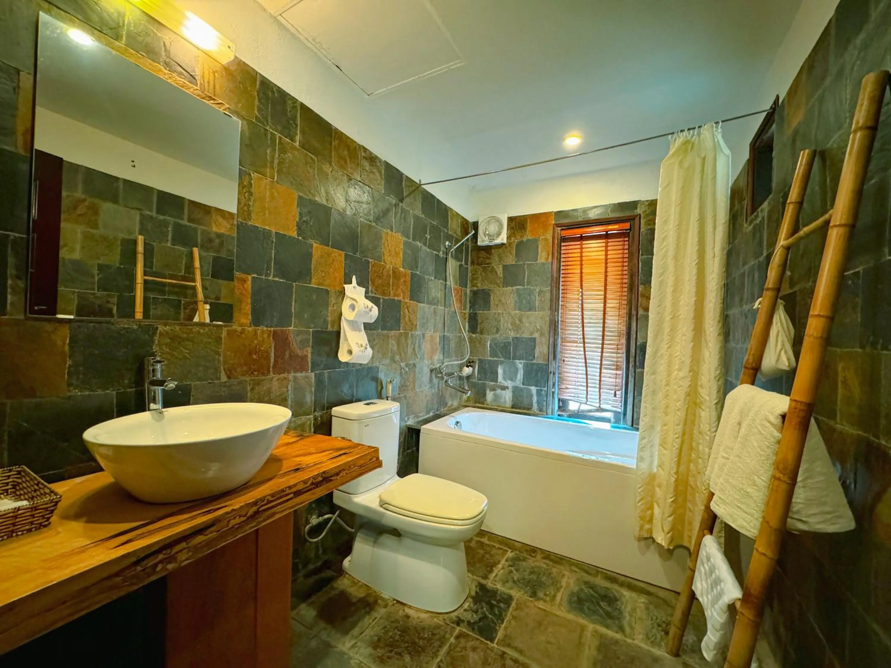 Shower in Mai Chau Villas