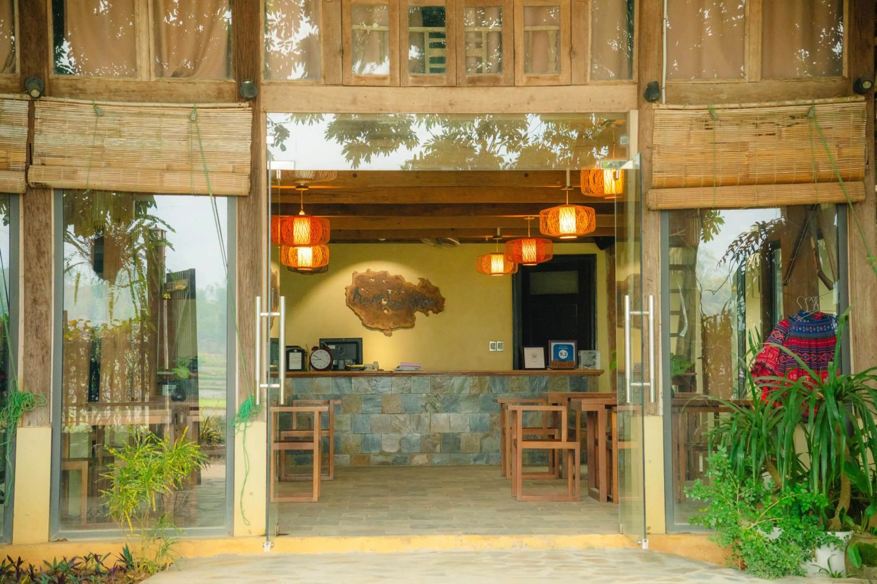 Lobby or reception in Mai Chau Villas