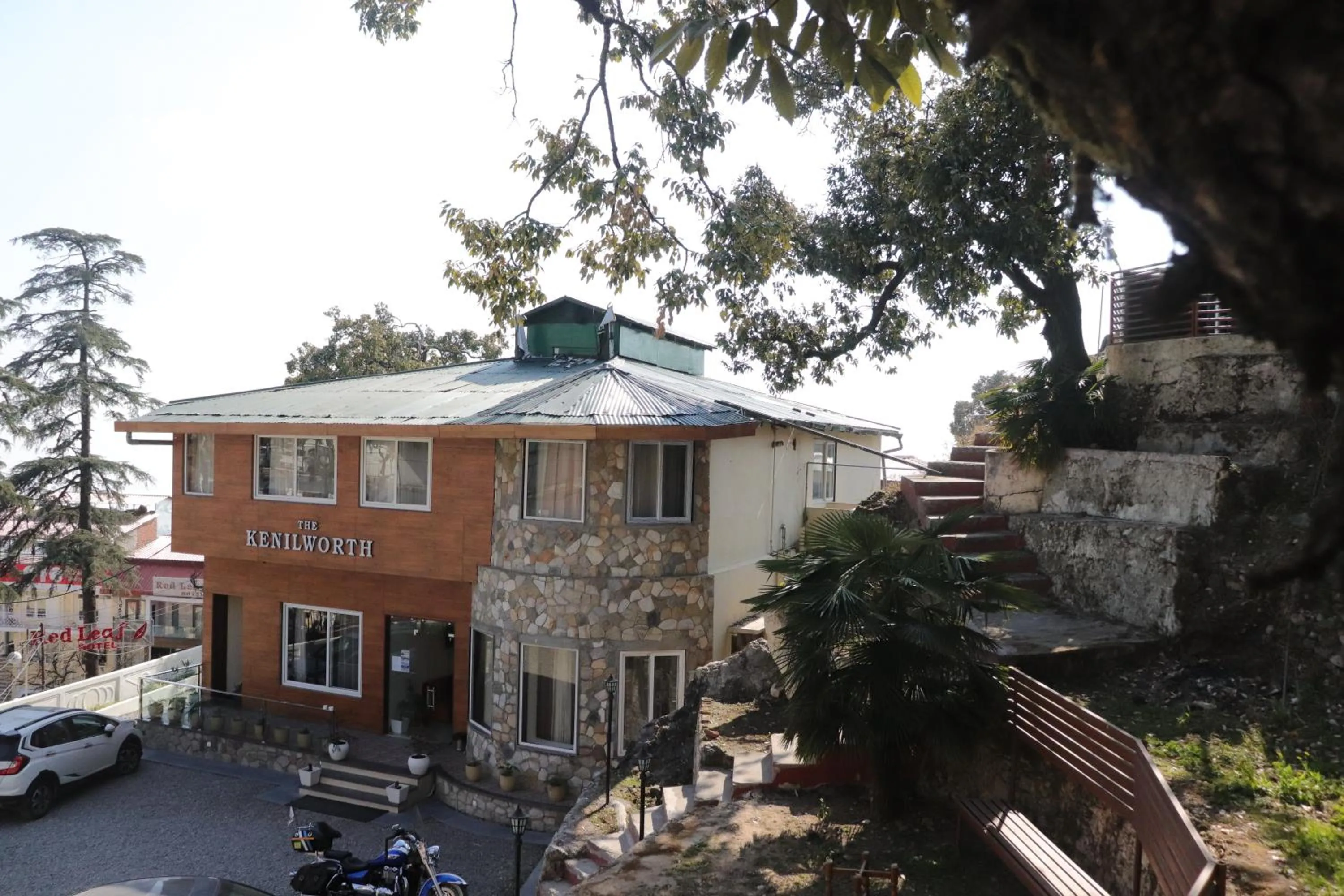 Property building in The Kenilworth Mussoorie by Stotrak On Mall Road with On-site Parking