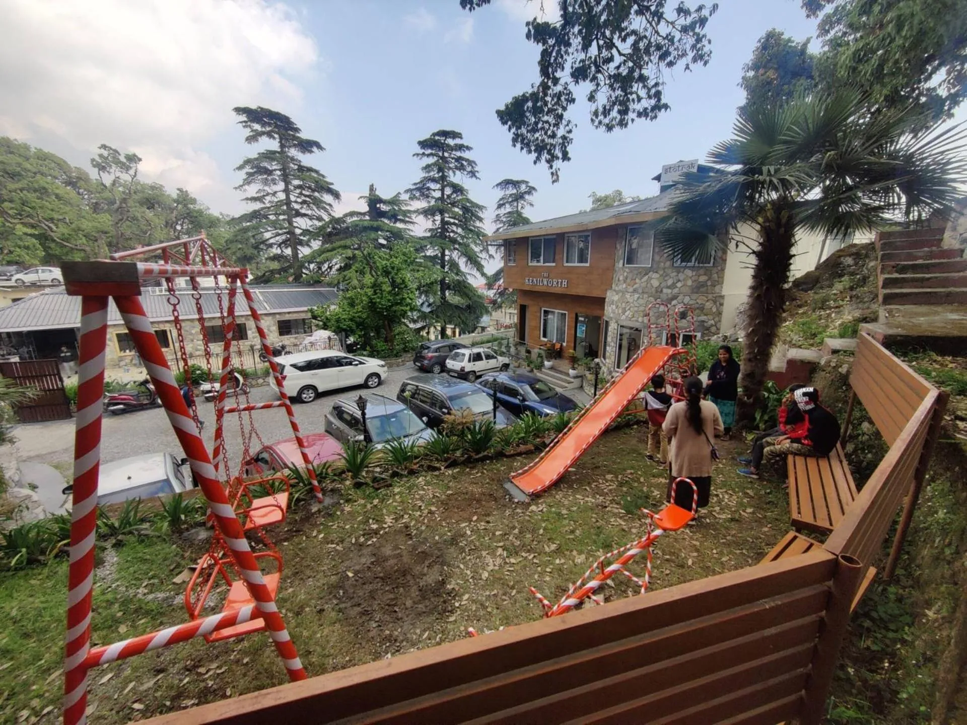 Property building in The Kenilworth Mussoorie by Stotrak On Mall Road with On-site Parking