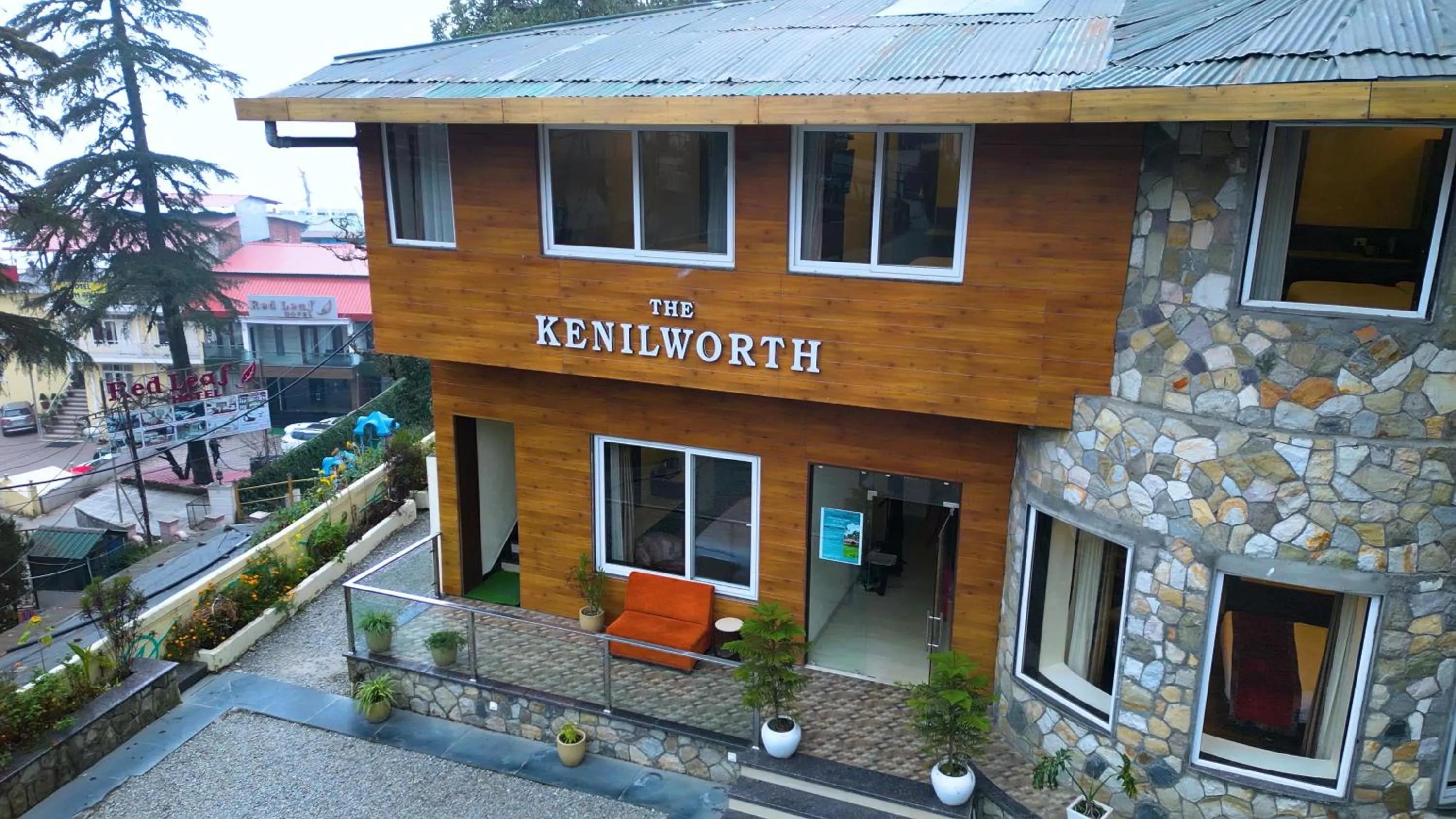 Property building in The Kenilworth Mussoorie by Stotrak On Mall Road with On-site Parking