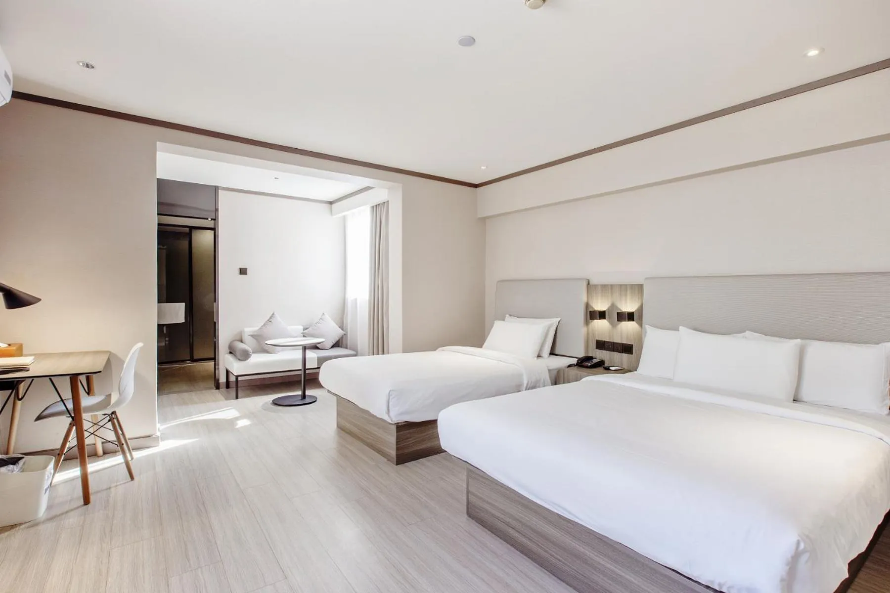 Bedroom, Bed in Hanting Hotel Shanghai Lujiazui Pudong South Road