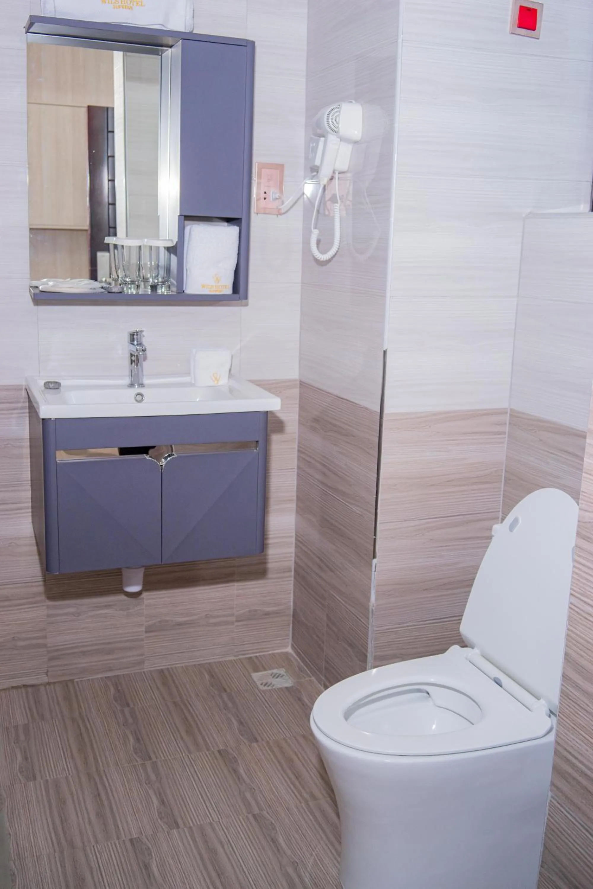 Toilet in Wils Hotel Supreme