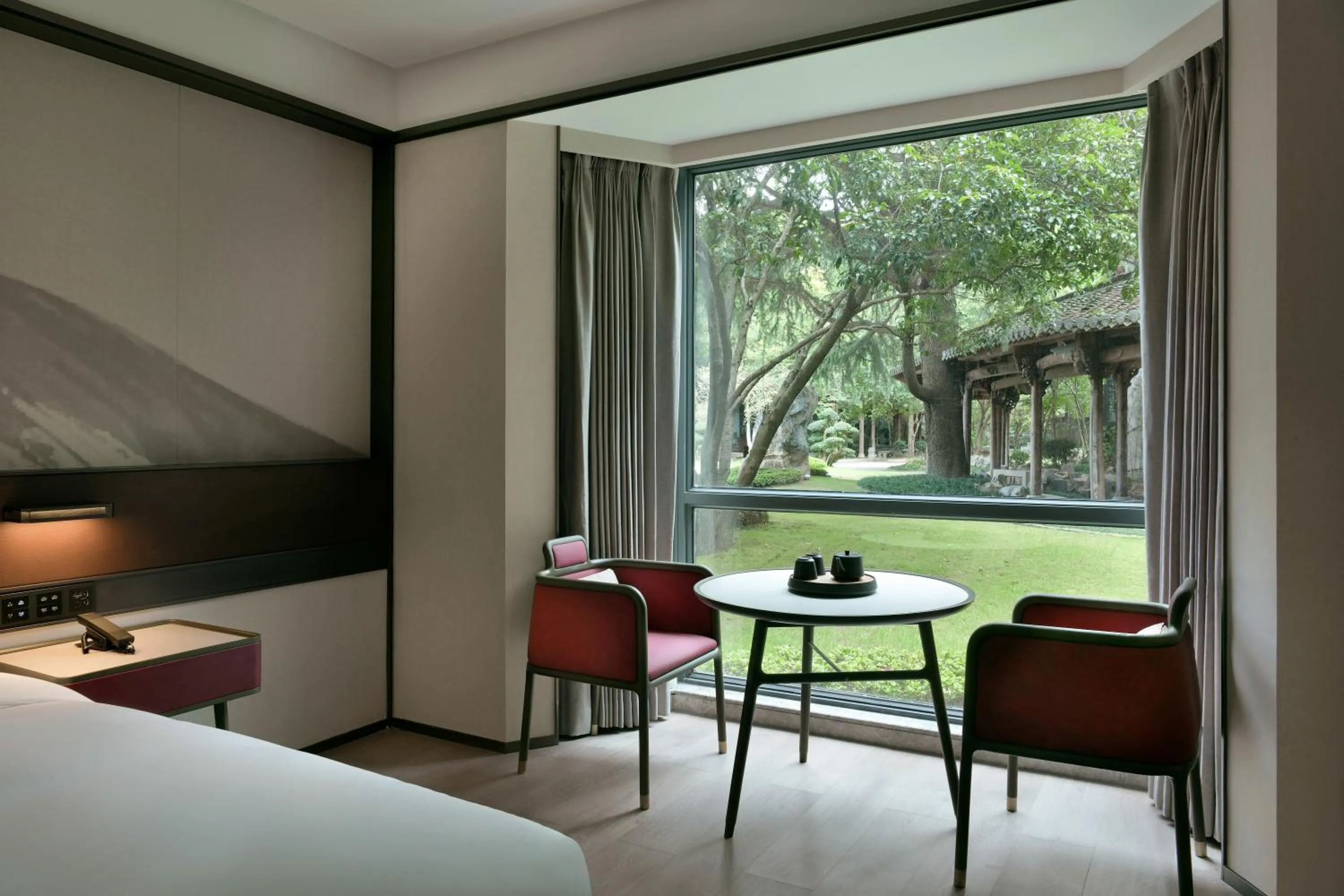 Garden view, Bed in JOYA Hotel Shanghai Jiading