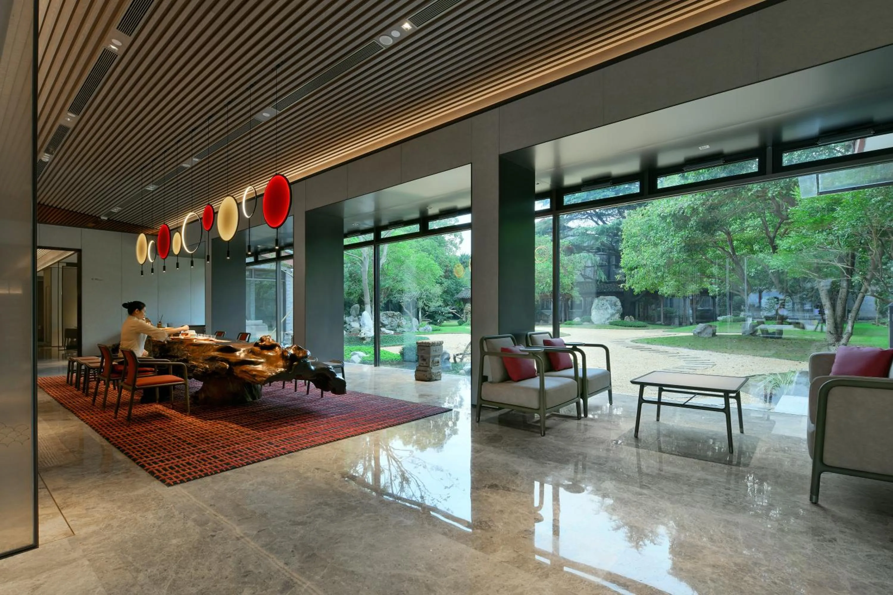 Seating area in JOYA Hotel Shanghai Jiading