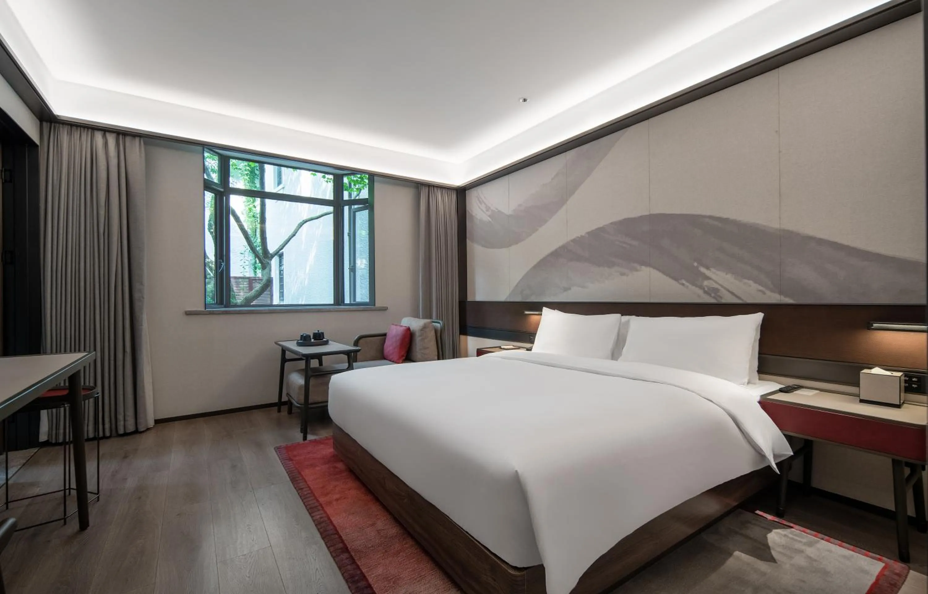 Bedroom, Bed in JOYA Hotel Shanghai Jiading