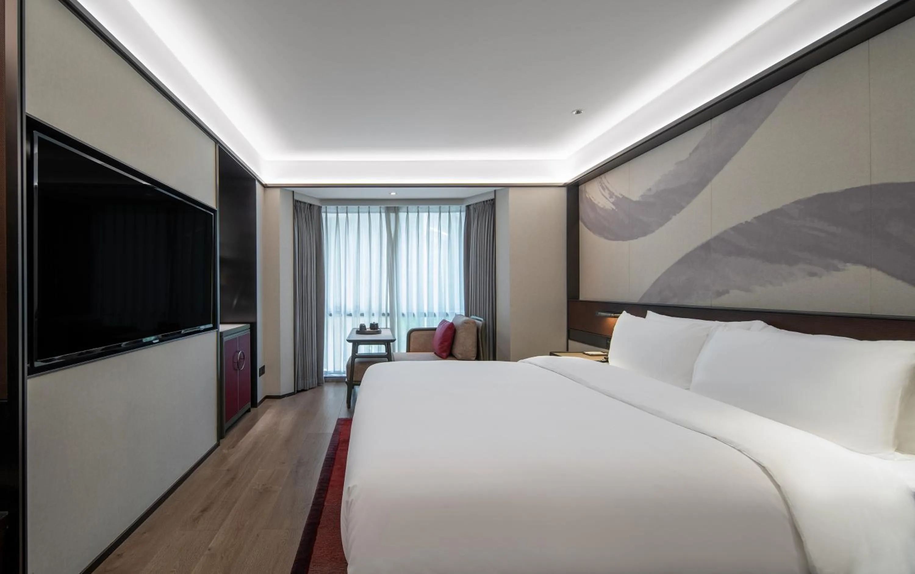 Bedroom, Bed in JOYA Hotel Shanghai Jiading