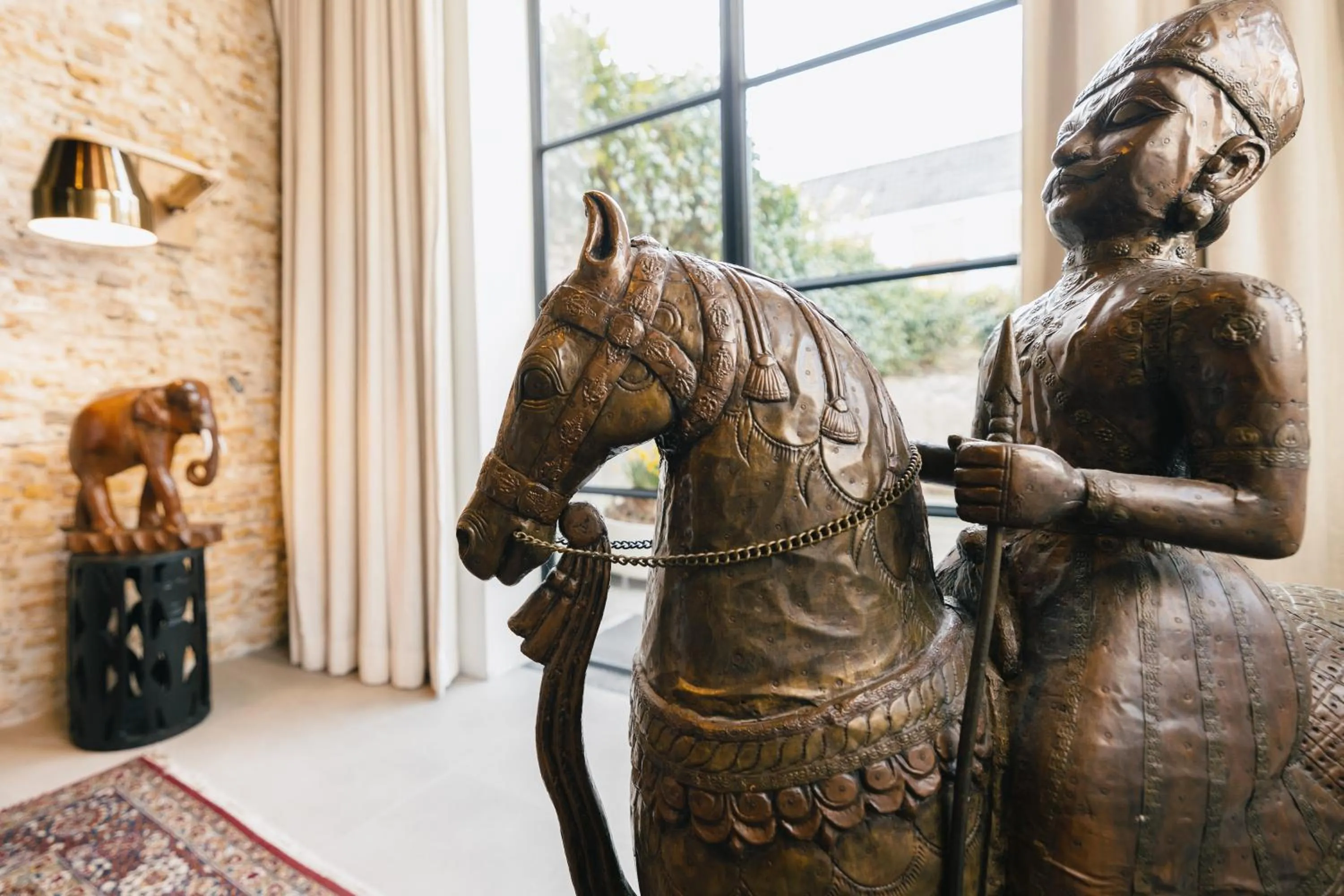 Decorative detail in De DroomBoutique - Goud & Zilver Suites