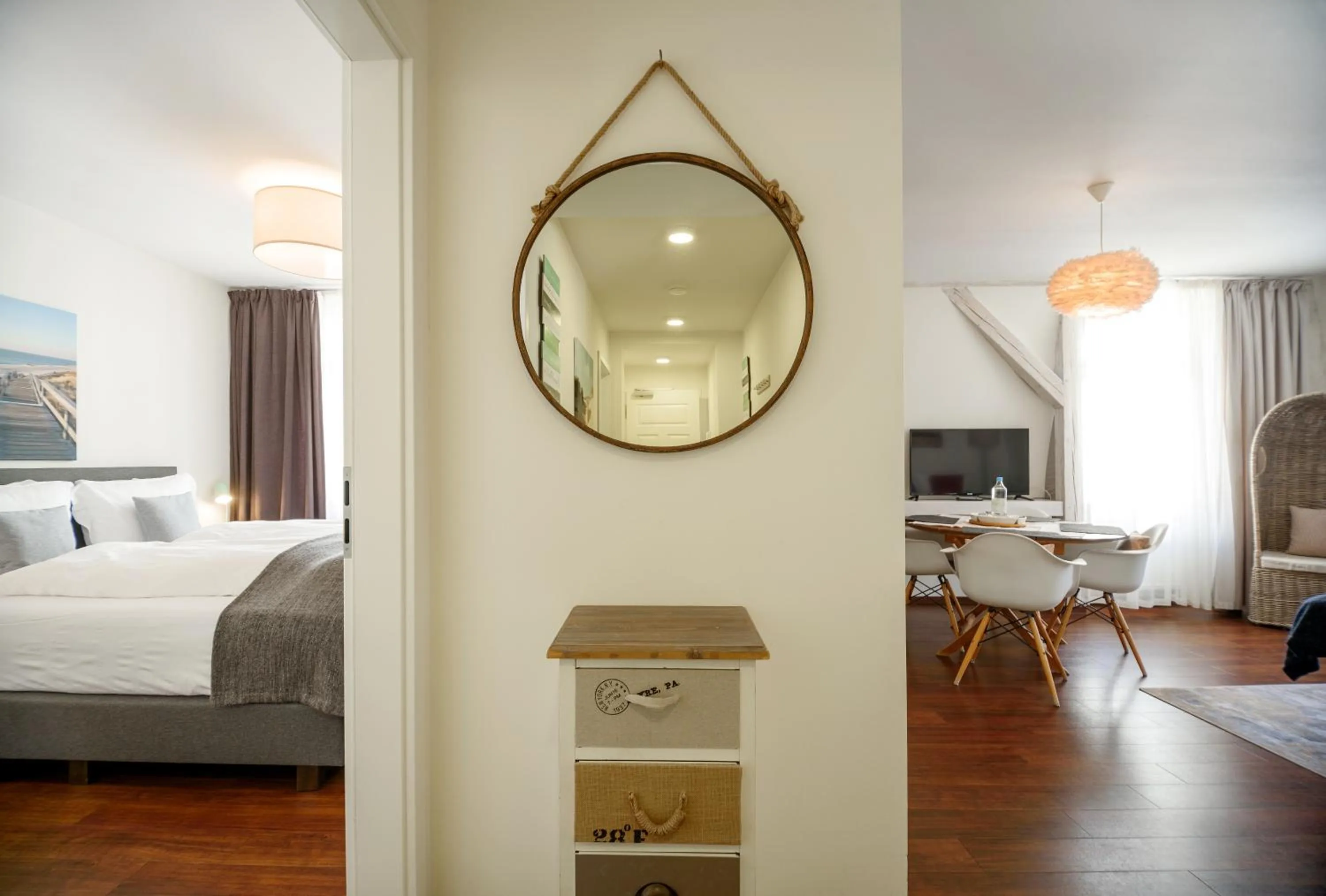 Living room, Bed in Boardinghouse Luise 5