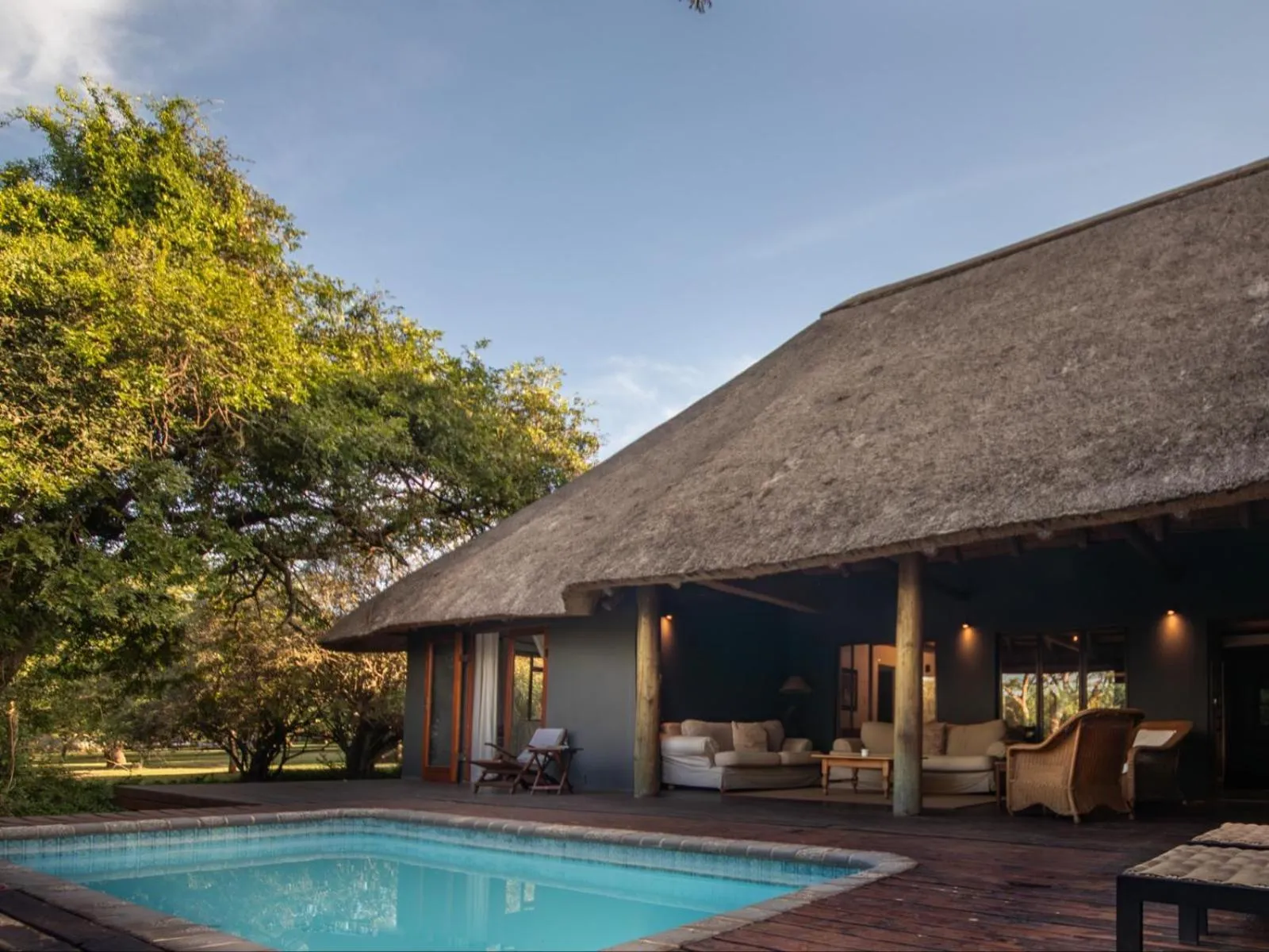 Natural landscape in Rhino River Lodge