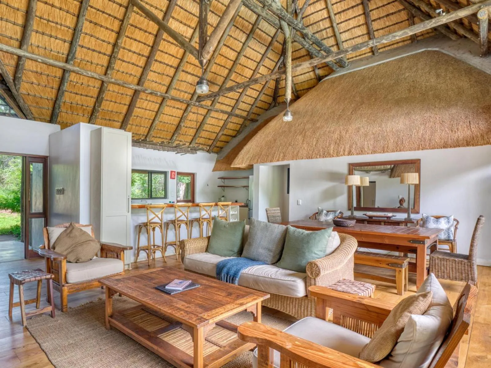 Living room in Rhino River Lodge