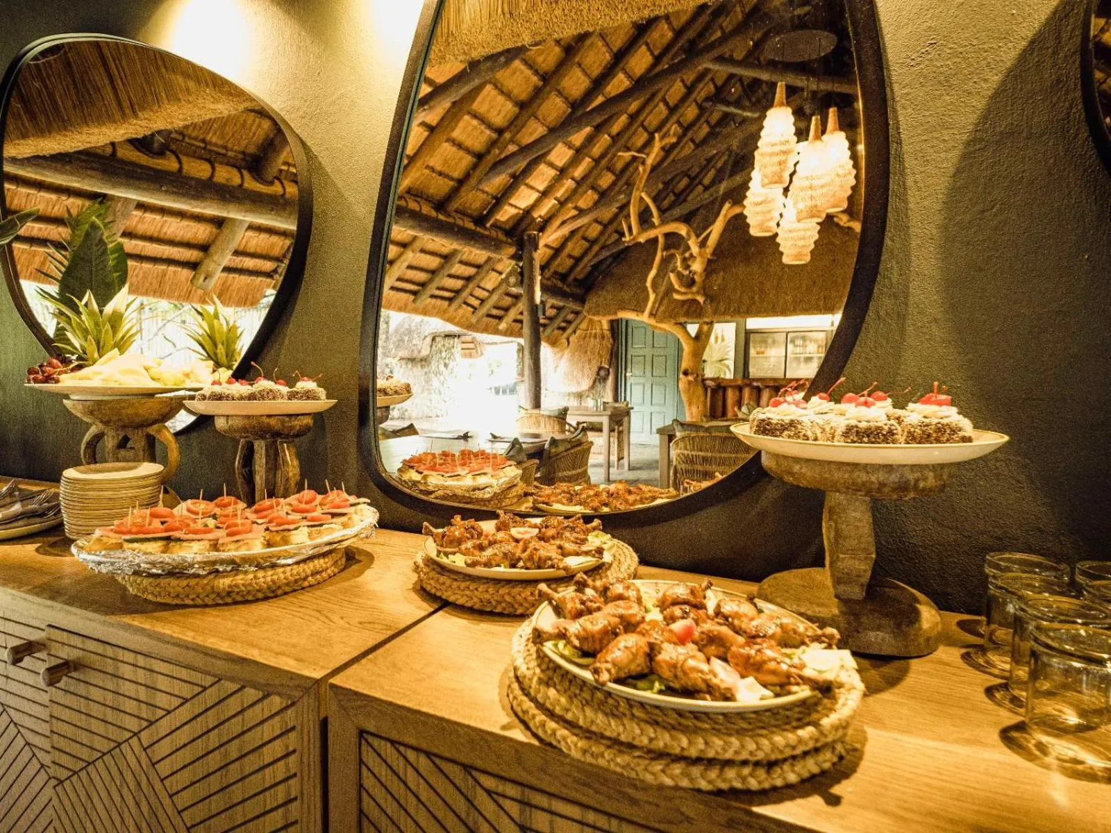 Food in Rhino River Lodge