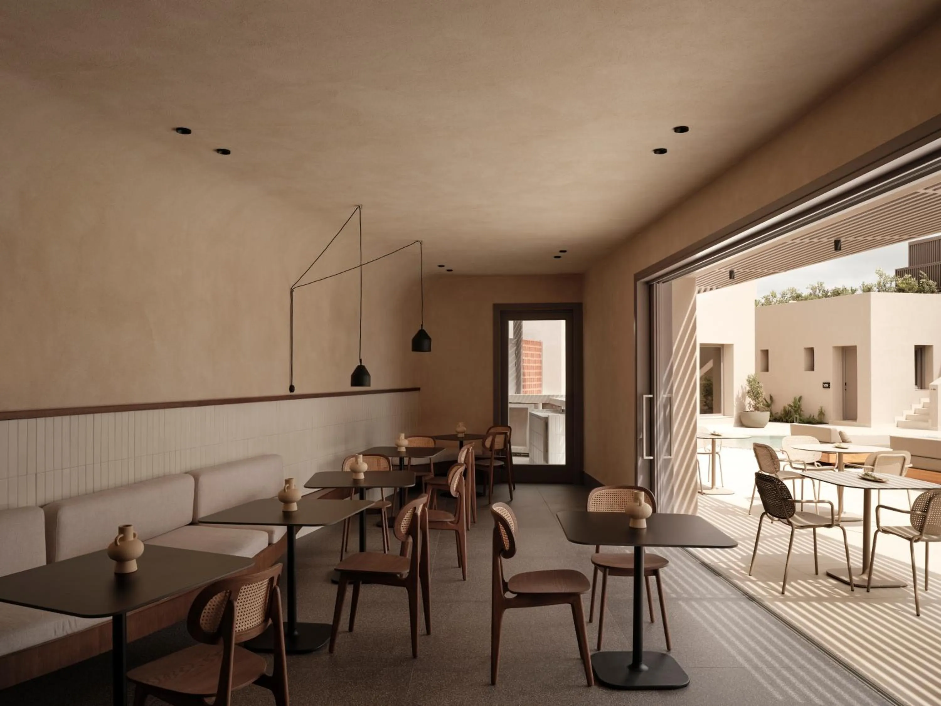 Restaurant/places to eat in Enarma Suites & Spa Wellness Retreat