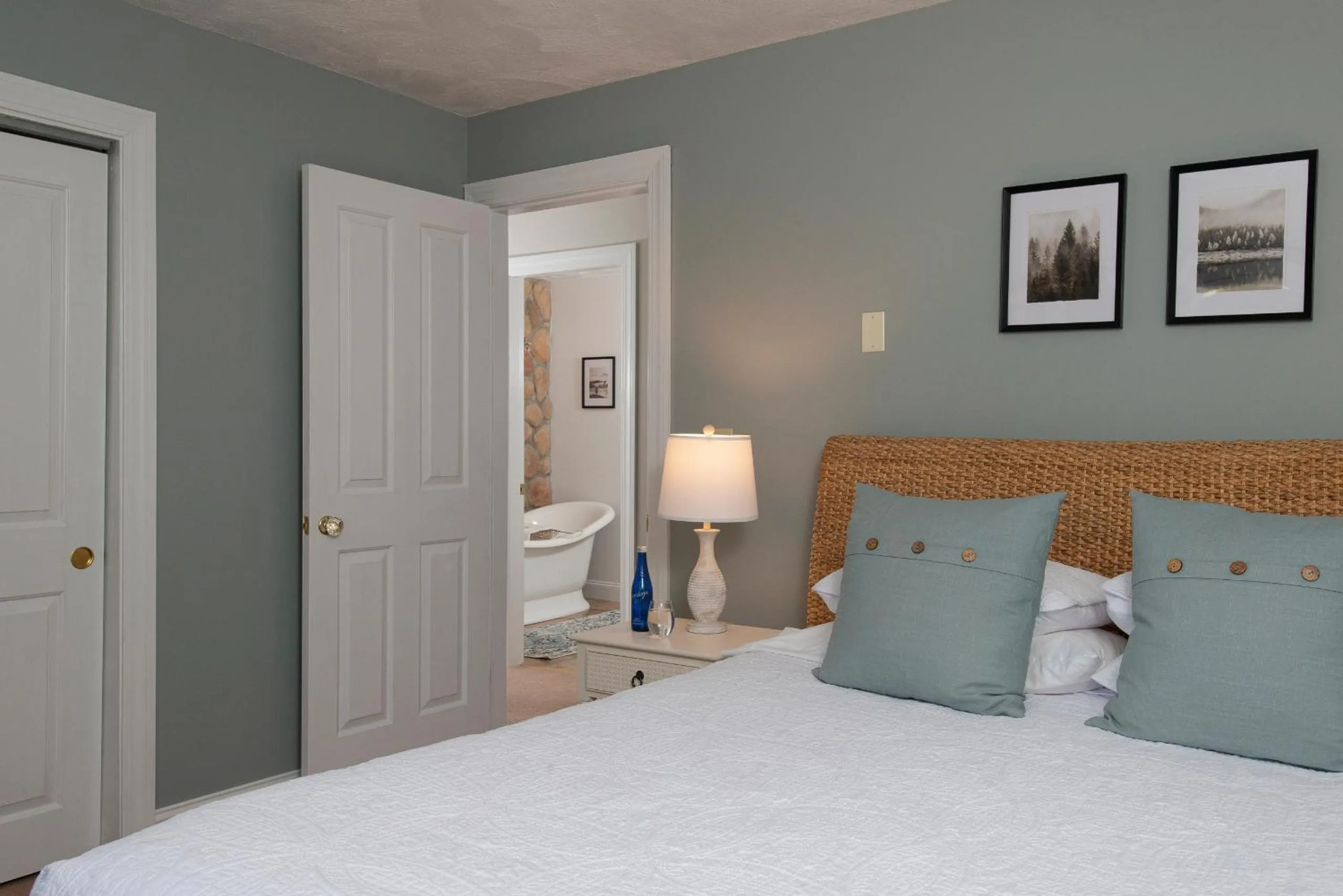 Bed in The Lodge at Moosehead Lake