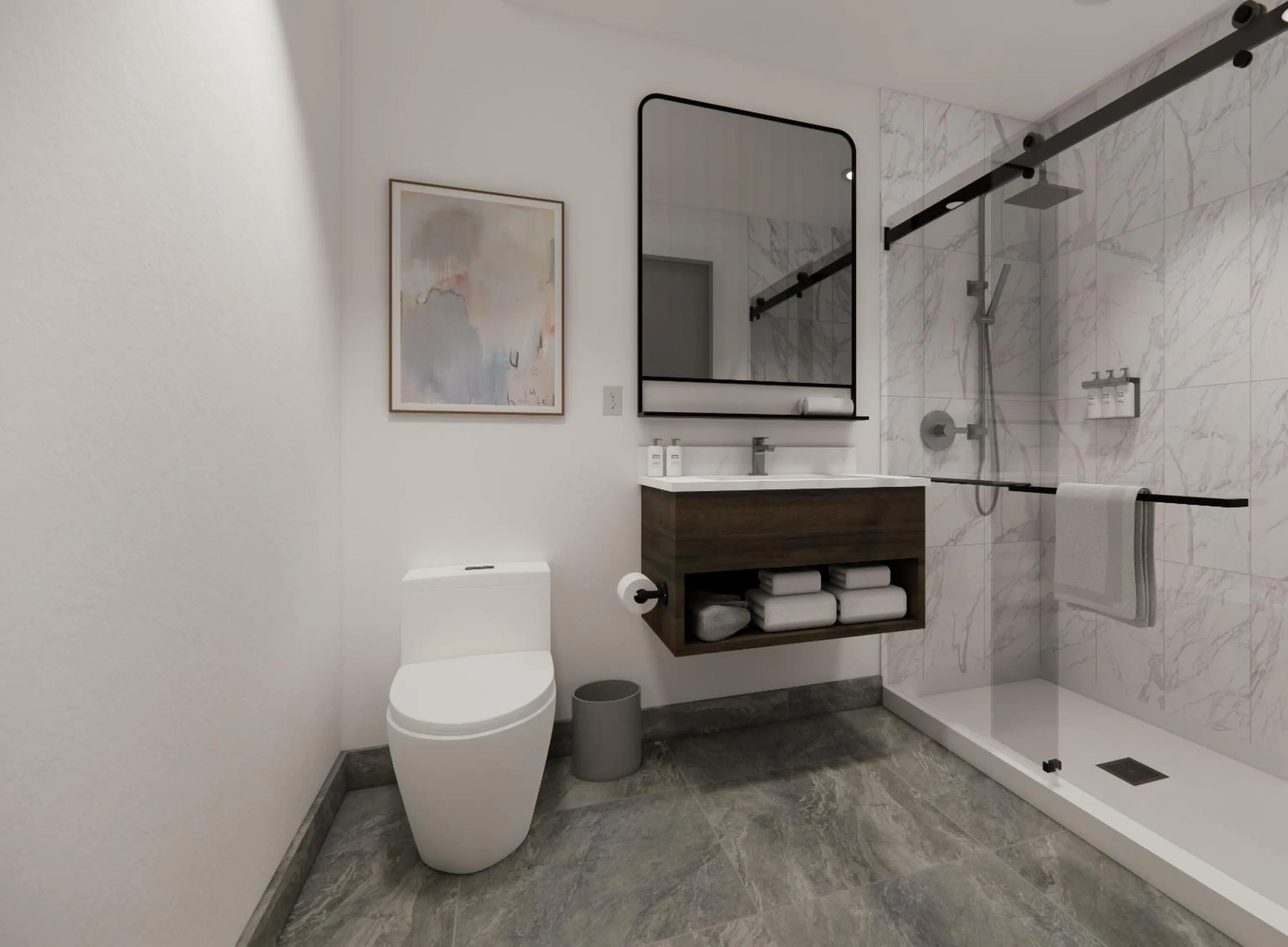 Shower in Kins Hotel