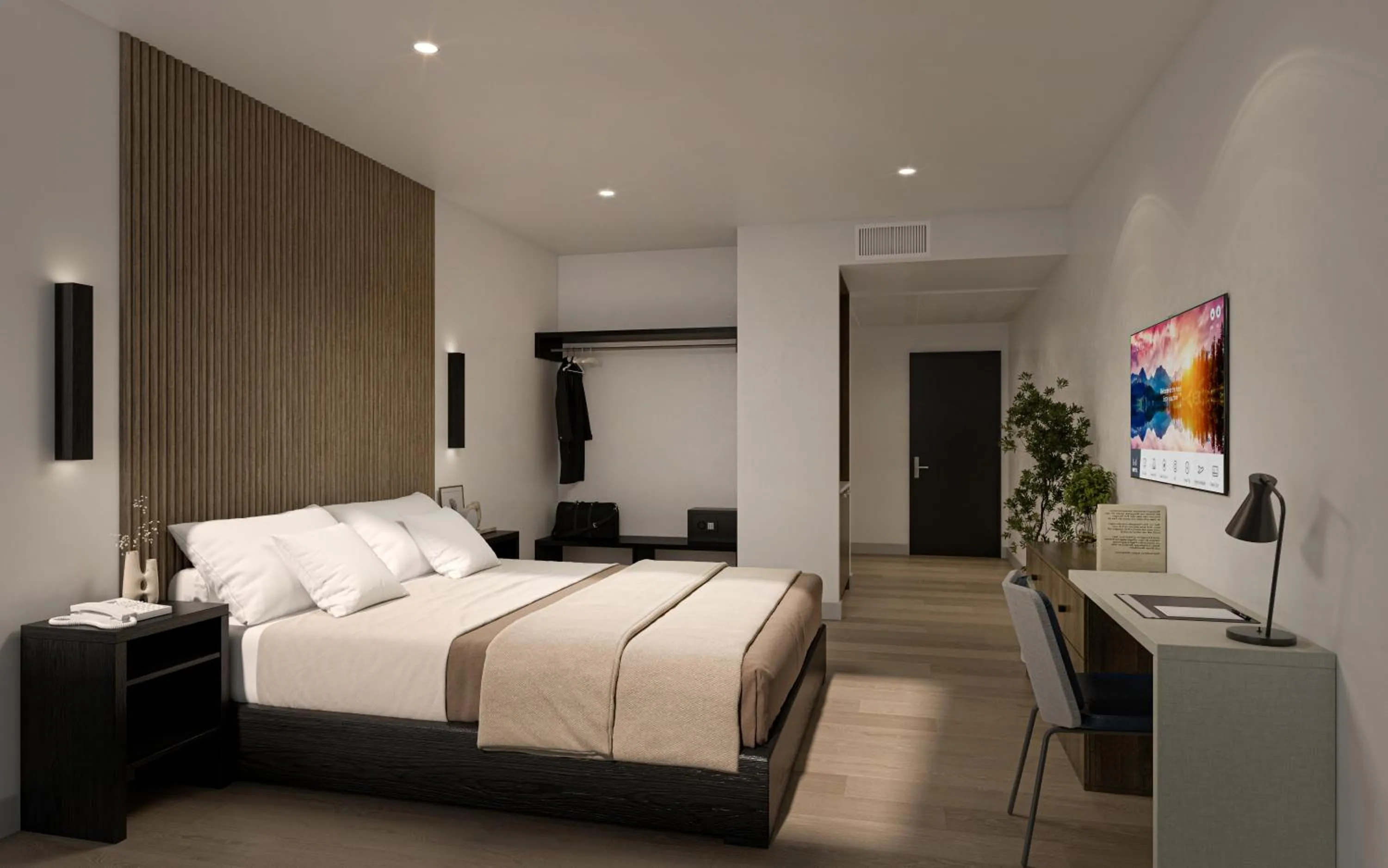 Photo of the whole room, Bed in Kins Hotel