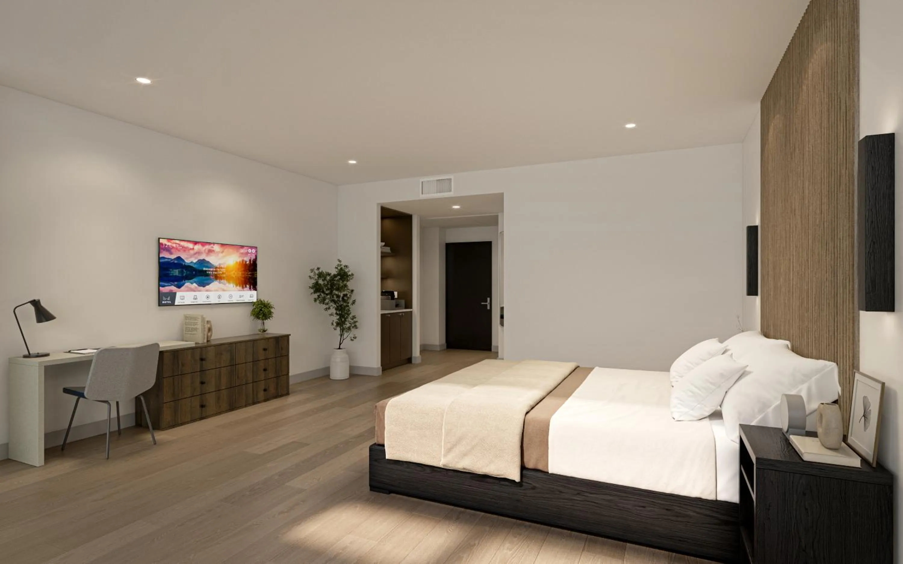 Photo of the whole room, Bed in Kins Hotel