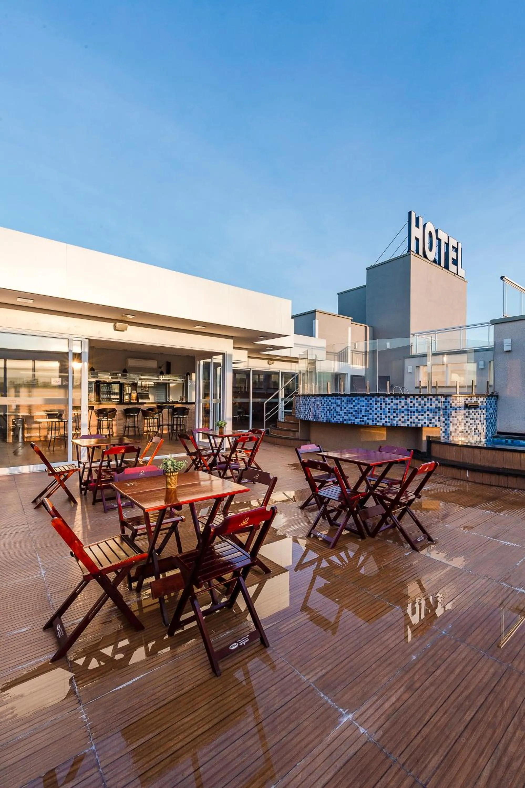 Pool view in Serata Hotel