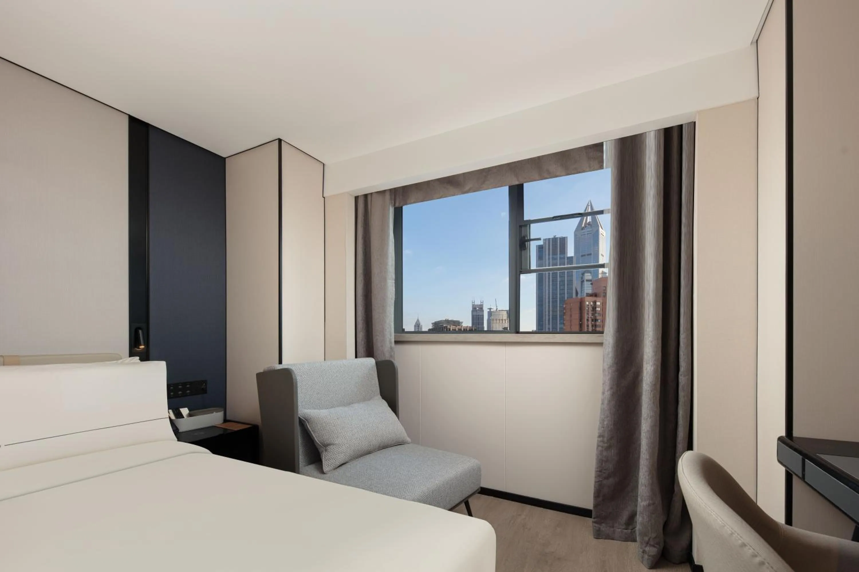 Photo of the whole room, Bed in Atour Hotel People's Square Metro Station Shanghai