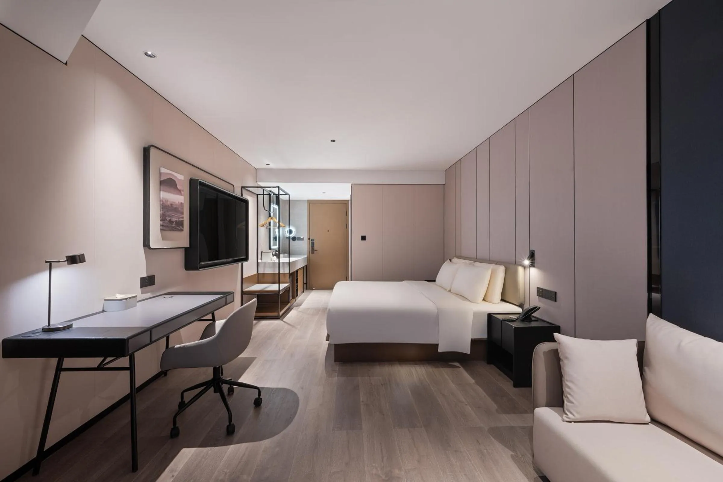 Bedroom, Bed in Atour Hotel Wuhan Riverview Jianghan Road Pedestrian Street