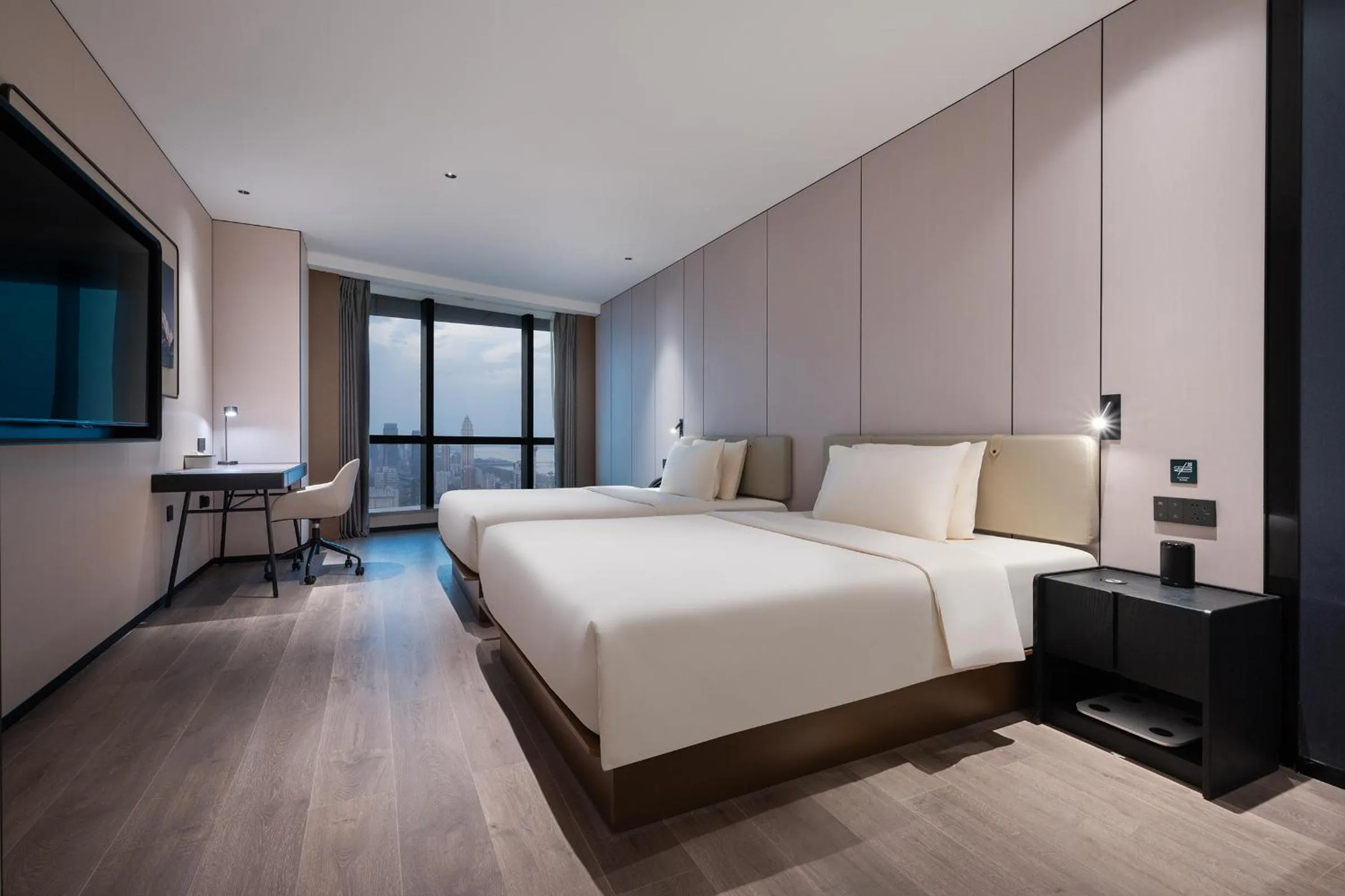 Bedroom, Bed in Atour Hotel Wuhan Riverview Jianghan Road Pedestrian Street