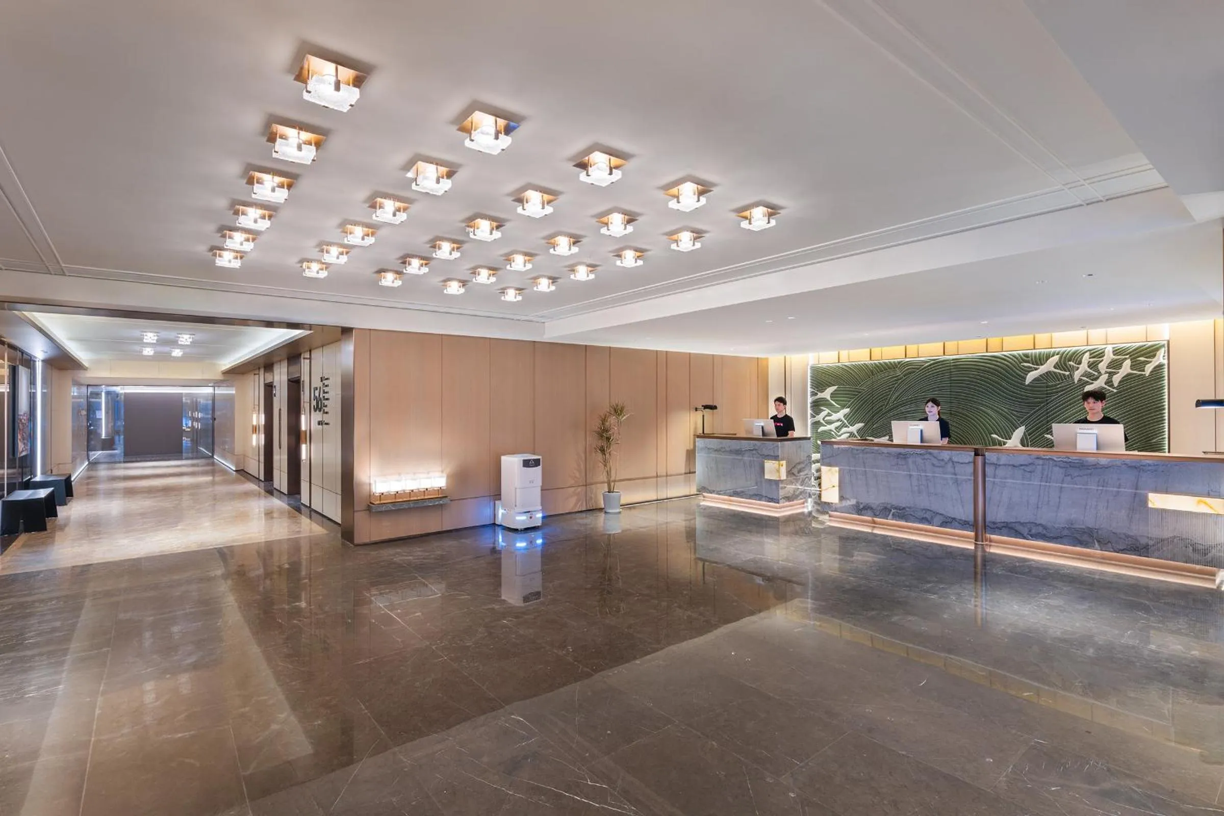 Lobby or reception in Atour Hotel Wuhan Riverview Jianghan Road Pedestrian Street
