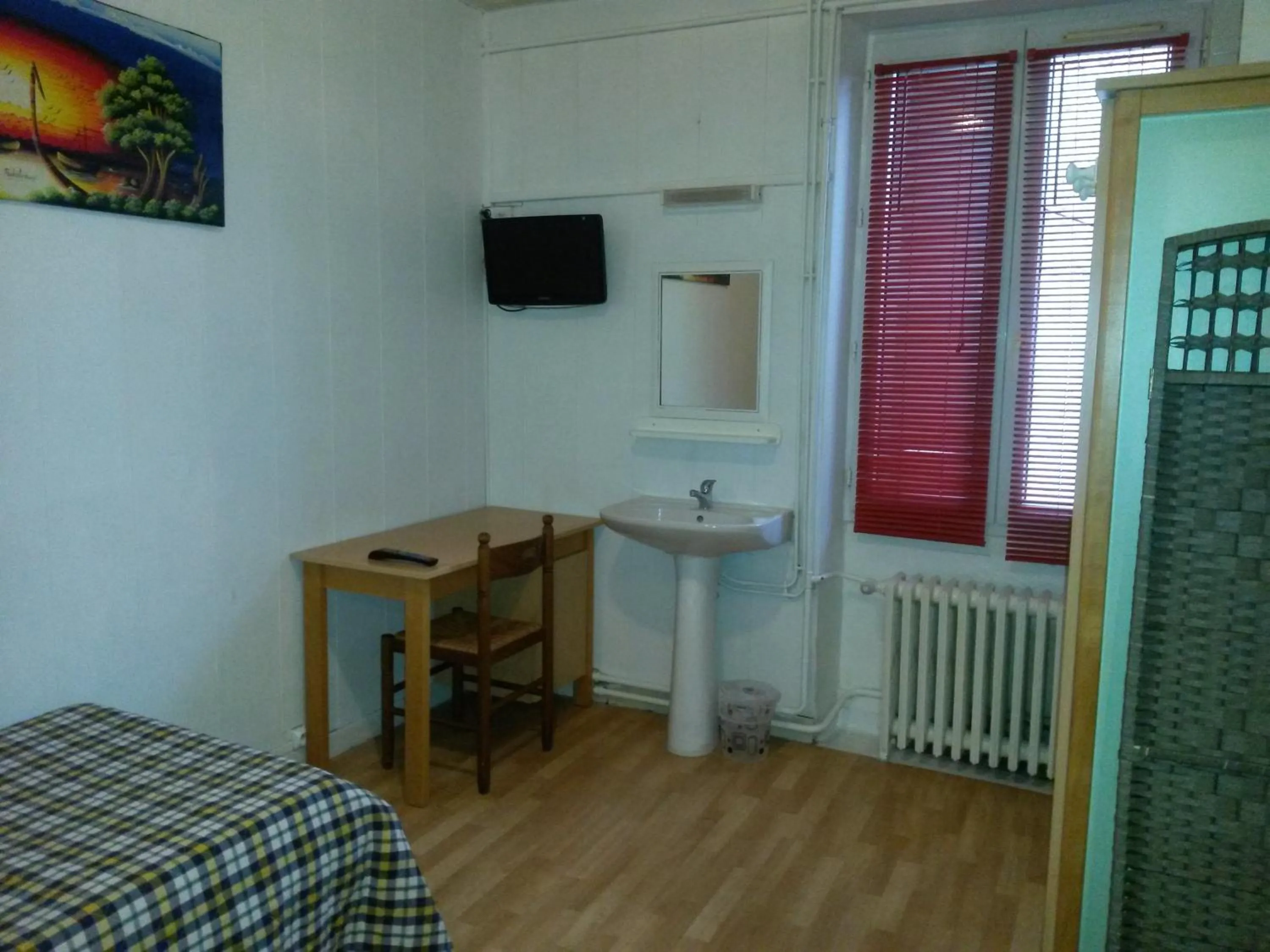 Bed, TV/Entertainment Center in Hotel Le Tram