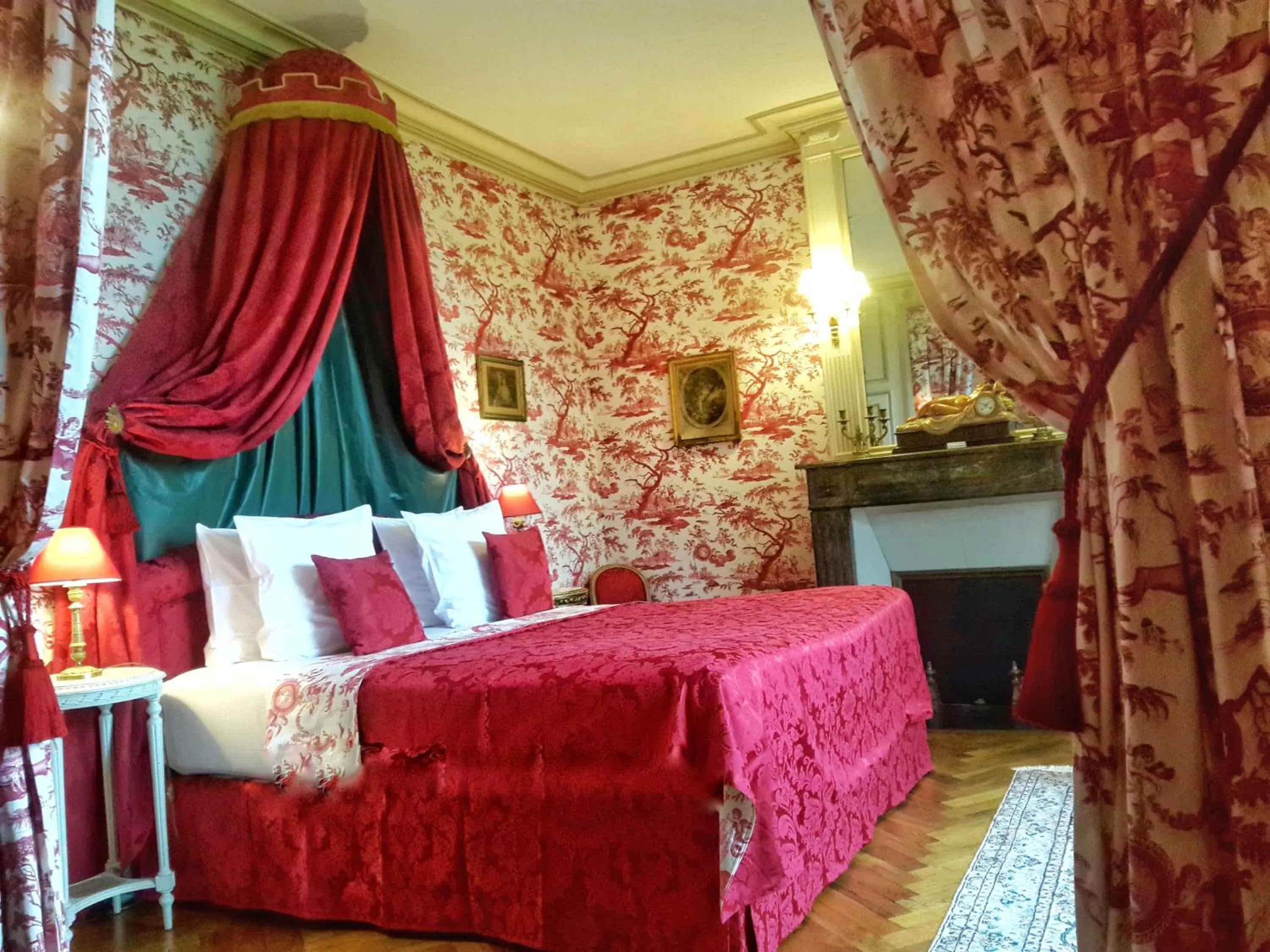 Bed in Château de Chantore