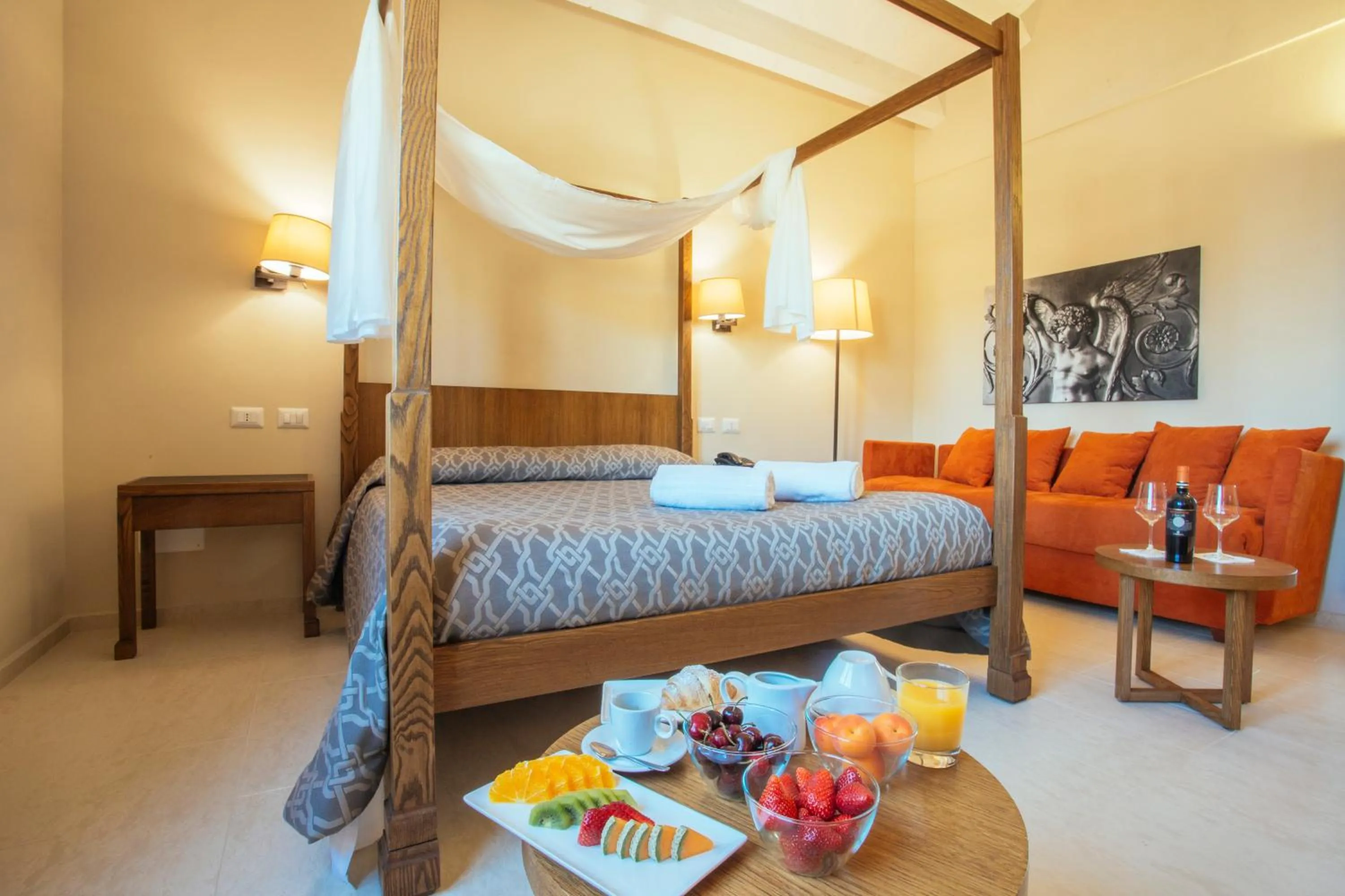 Bedroom, Bed in Firriato Hospitality - Baglio Sorìa