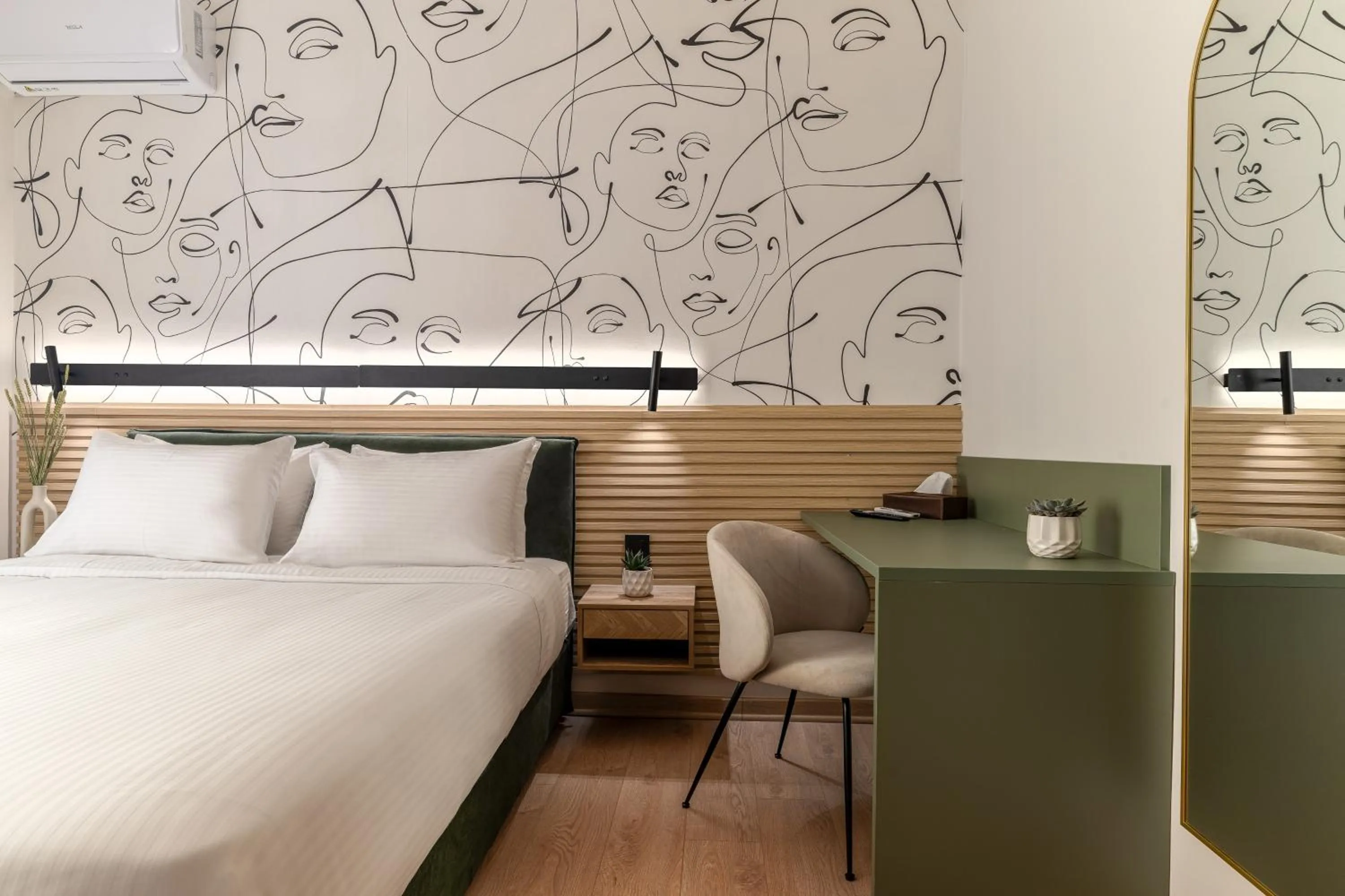 Bed in Phalerus Suites