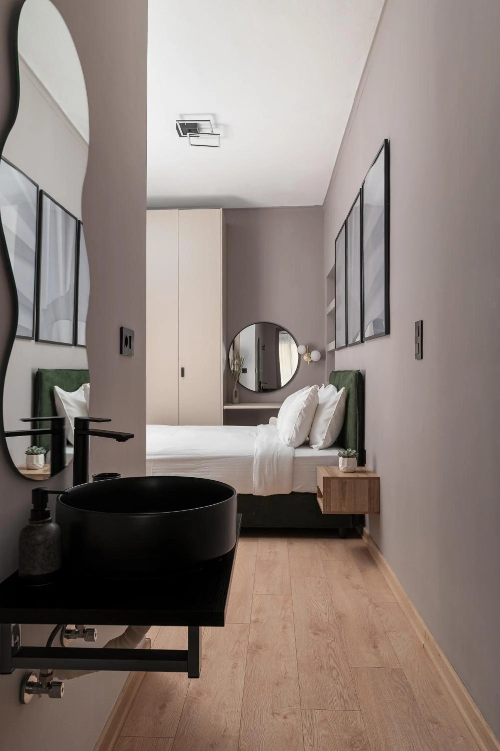 Bed in Phalerus Suites