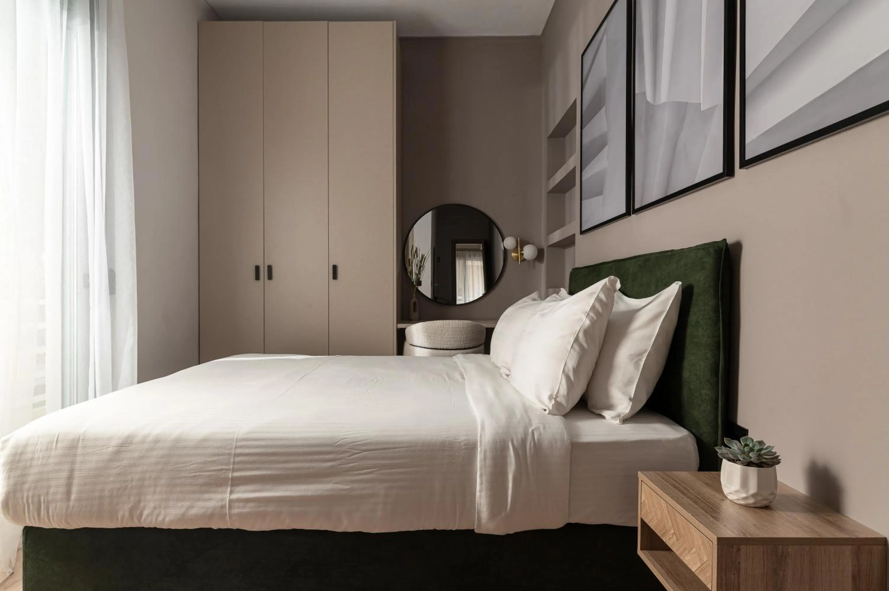 Bed in Phalerus Suites