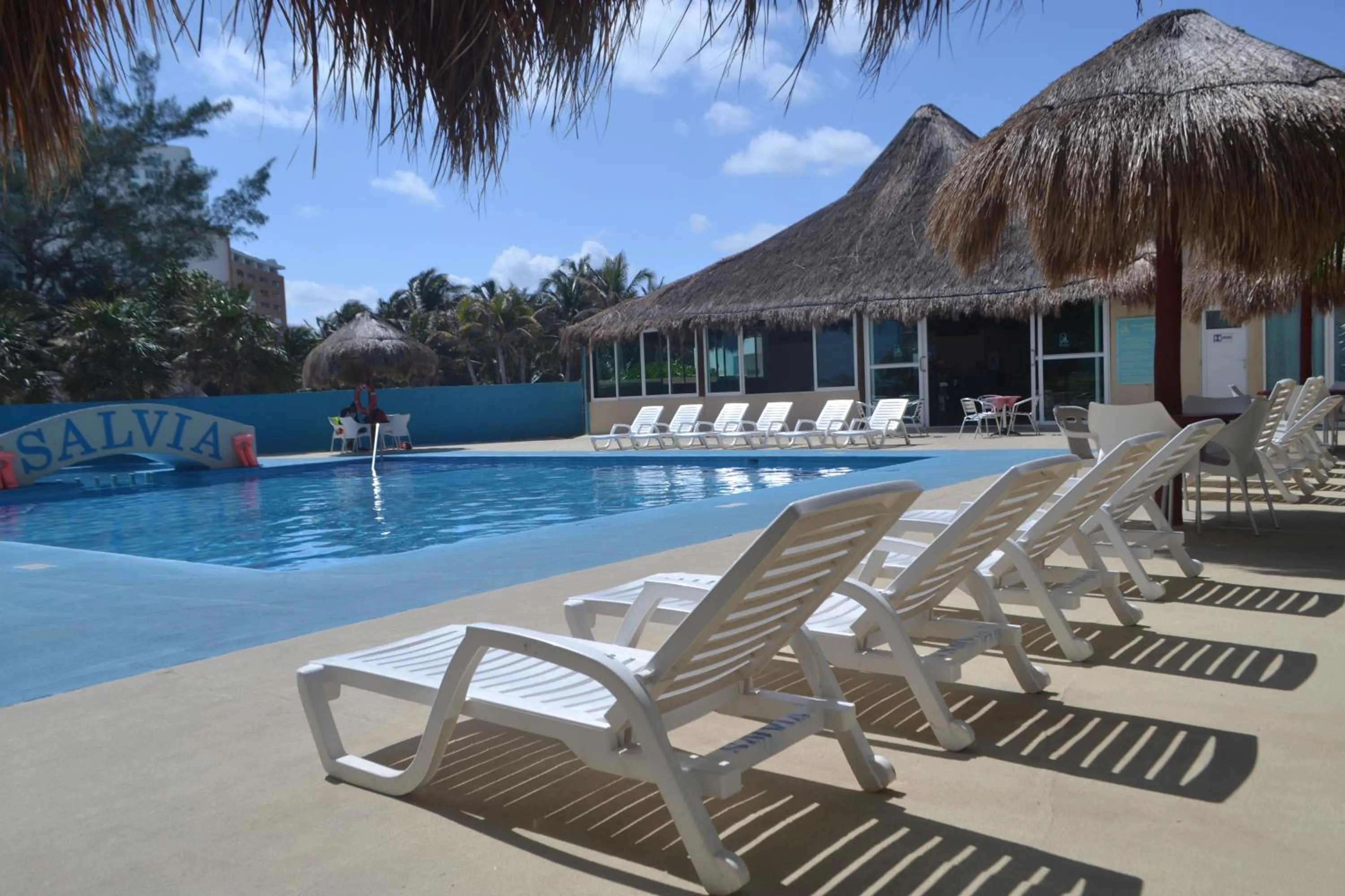 Pool view in Salvia Condominio