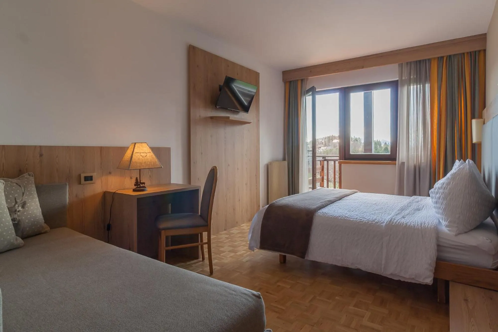 Bed in Hotel Arcobaleno