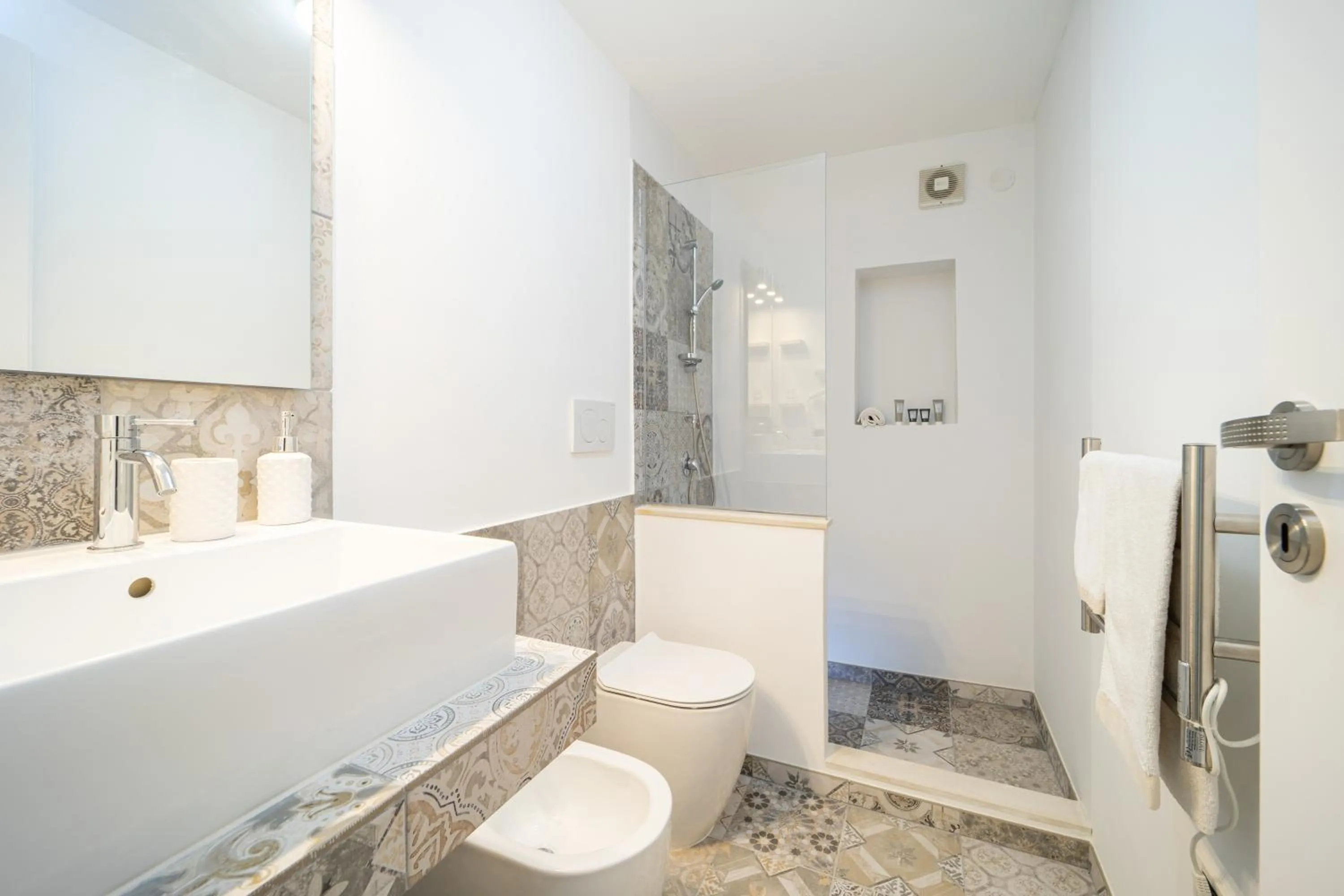 Shower in Tenuta del Barco WineRestaurant and Hospitality