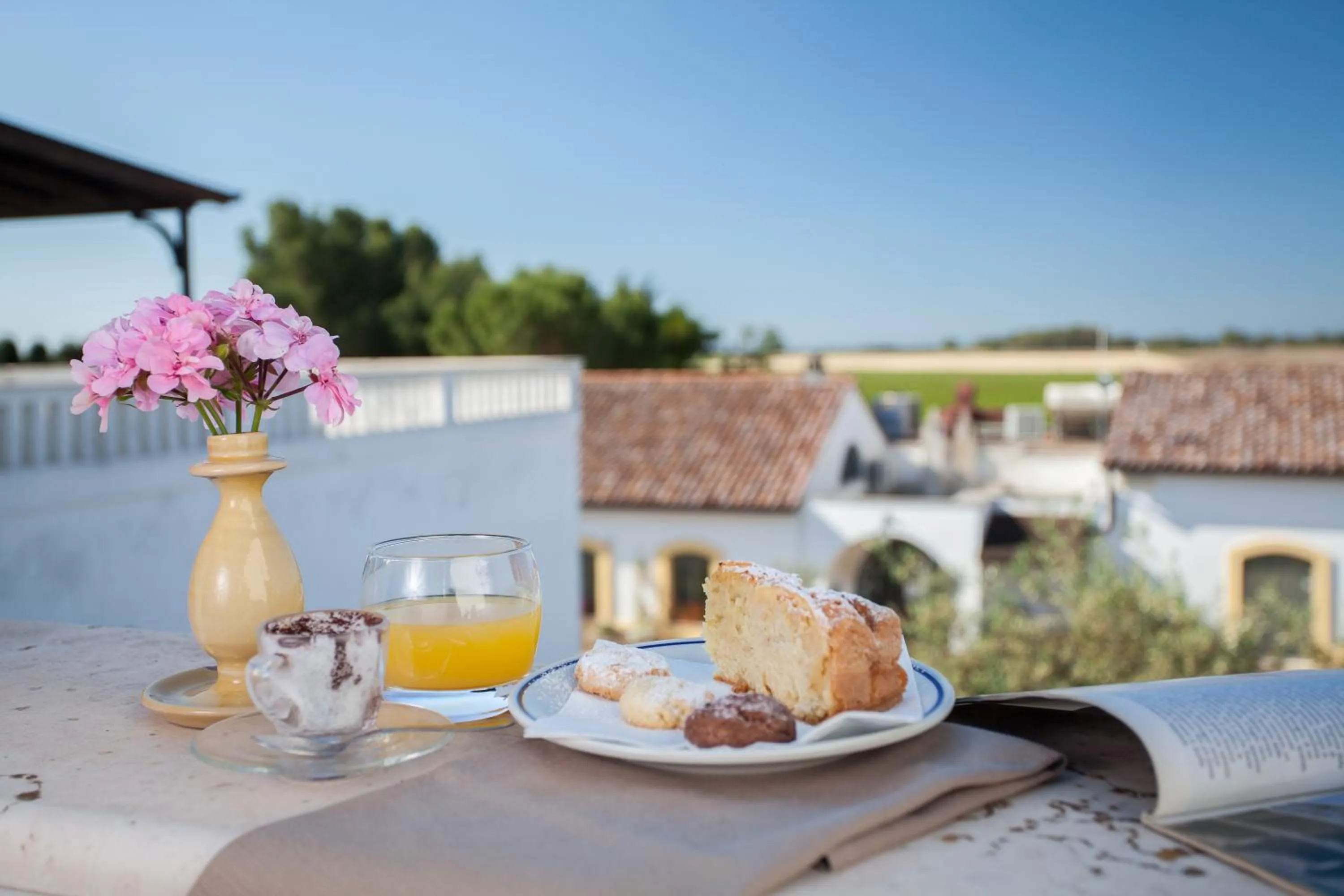 Buffet breakfast in Tenuta del Barco WineRestaurant and Hospitality