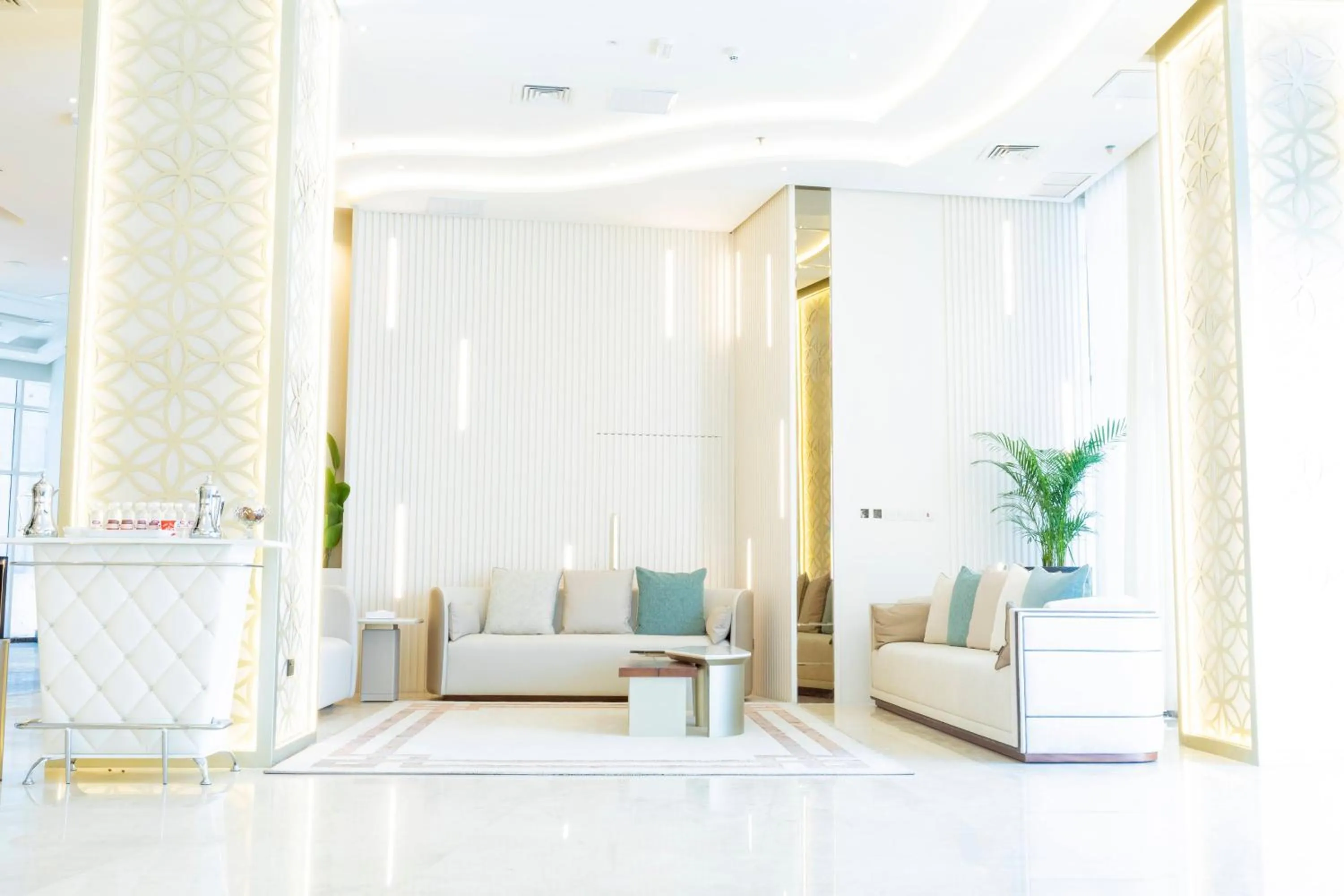 Seating area in Park Avenues Hotel