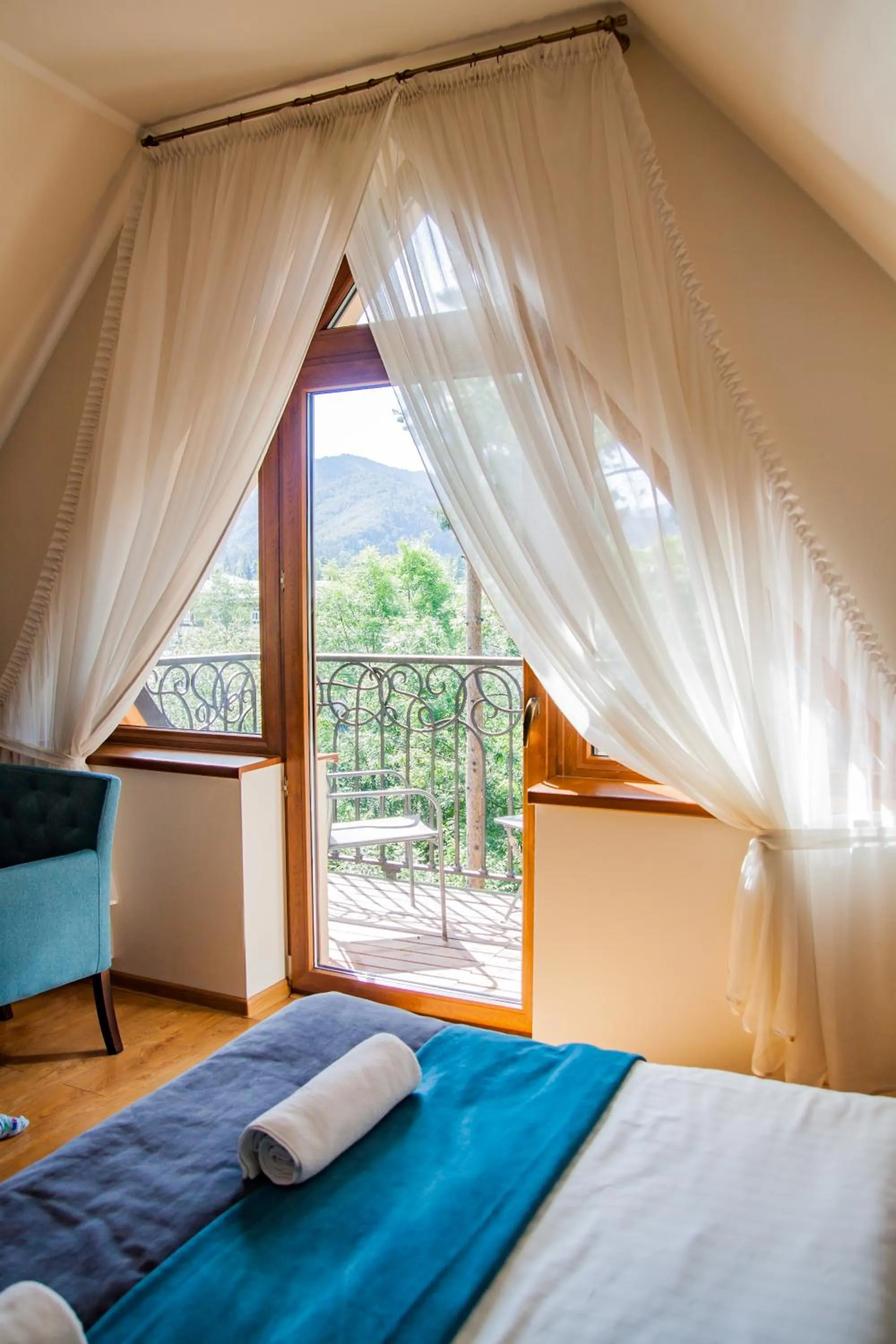 Balcony/Terrace, Bed in Wilcznik 10
