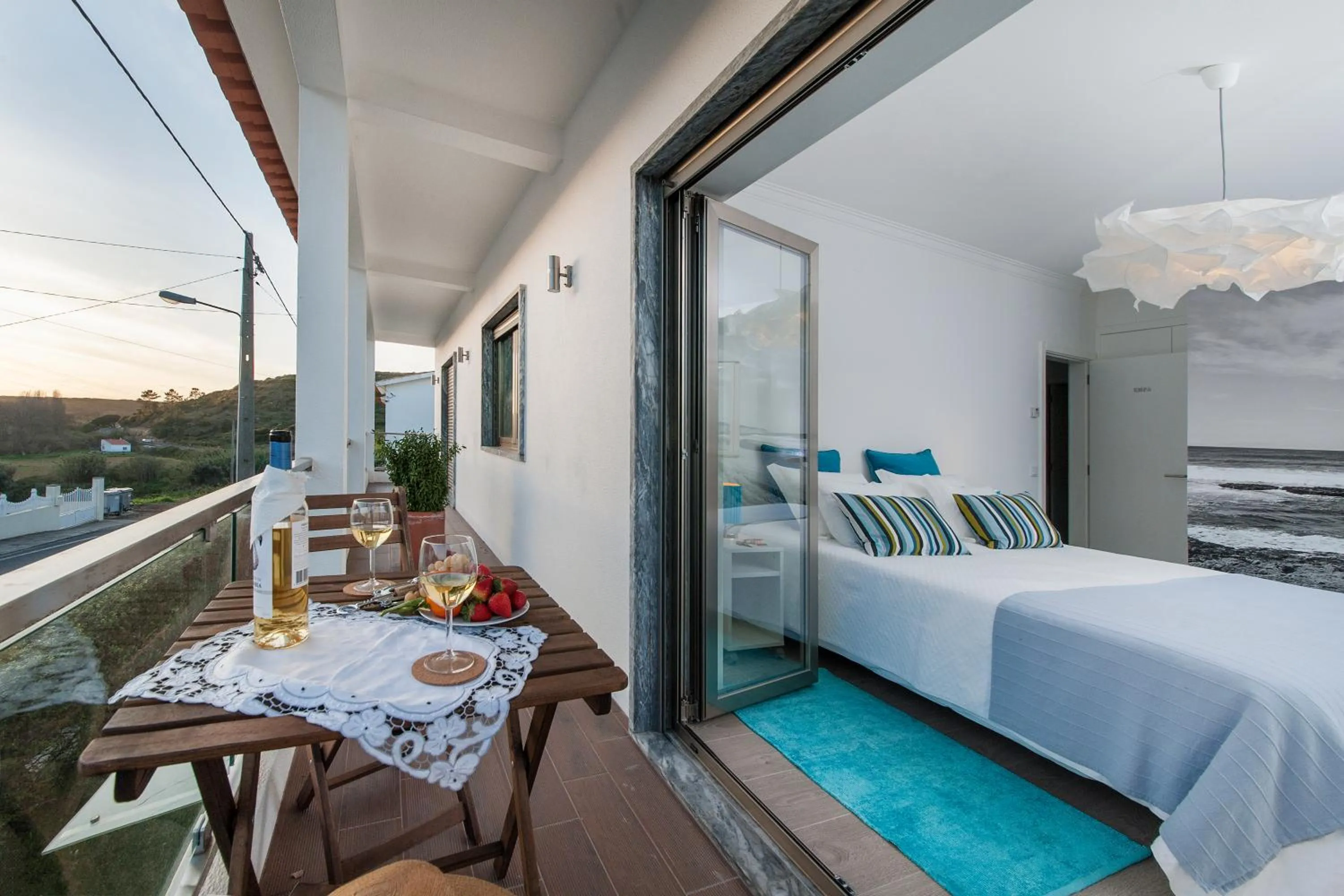 Balcony/Terrace, Bed in Beachouse - Surf, Bed & Breakfast