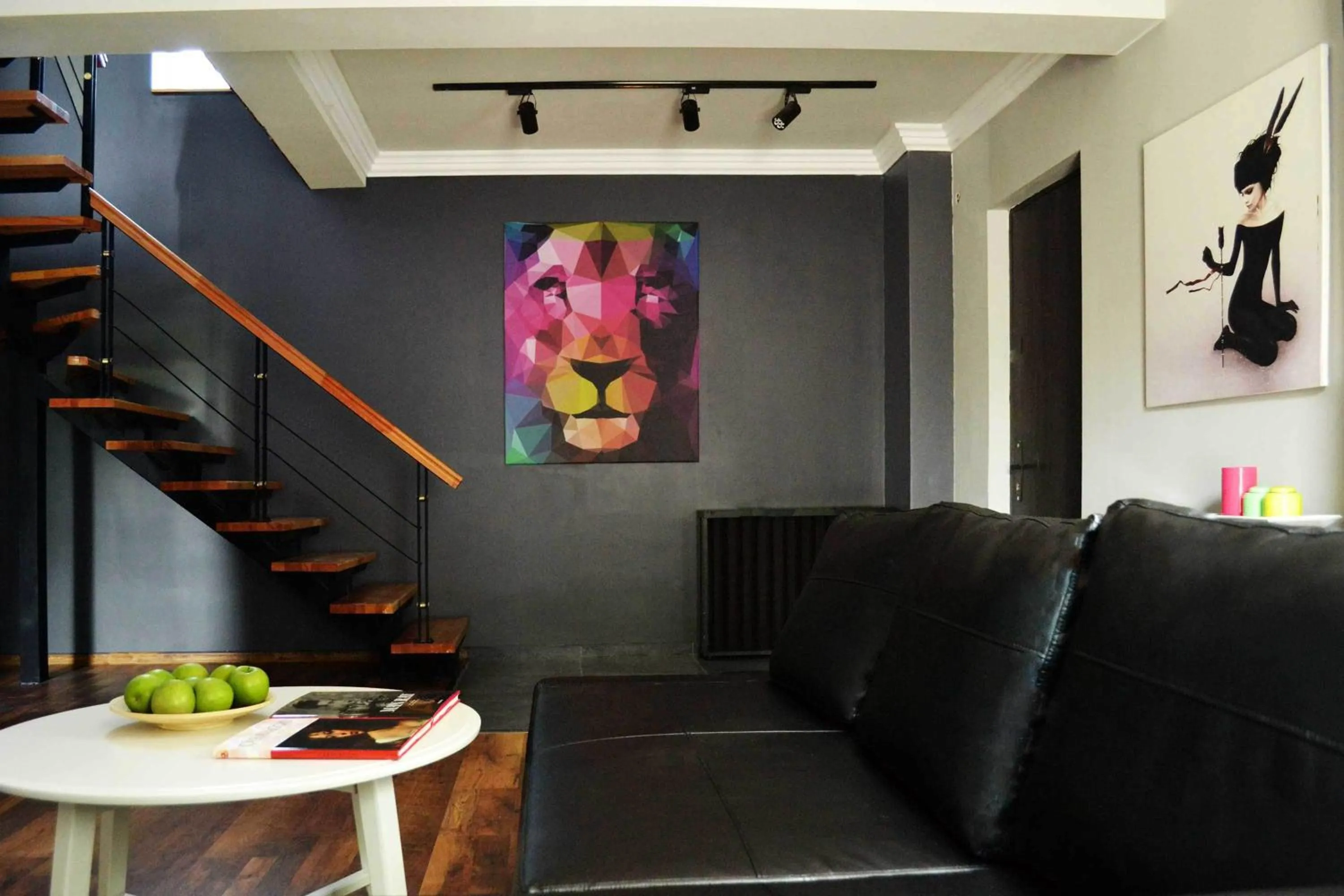 Seating area in JN Boutique Apartments