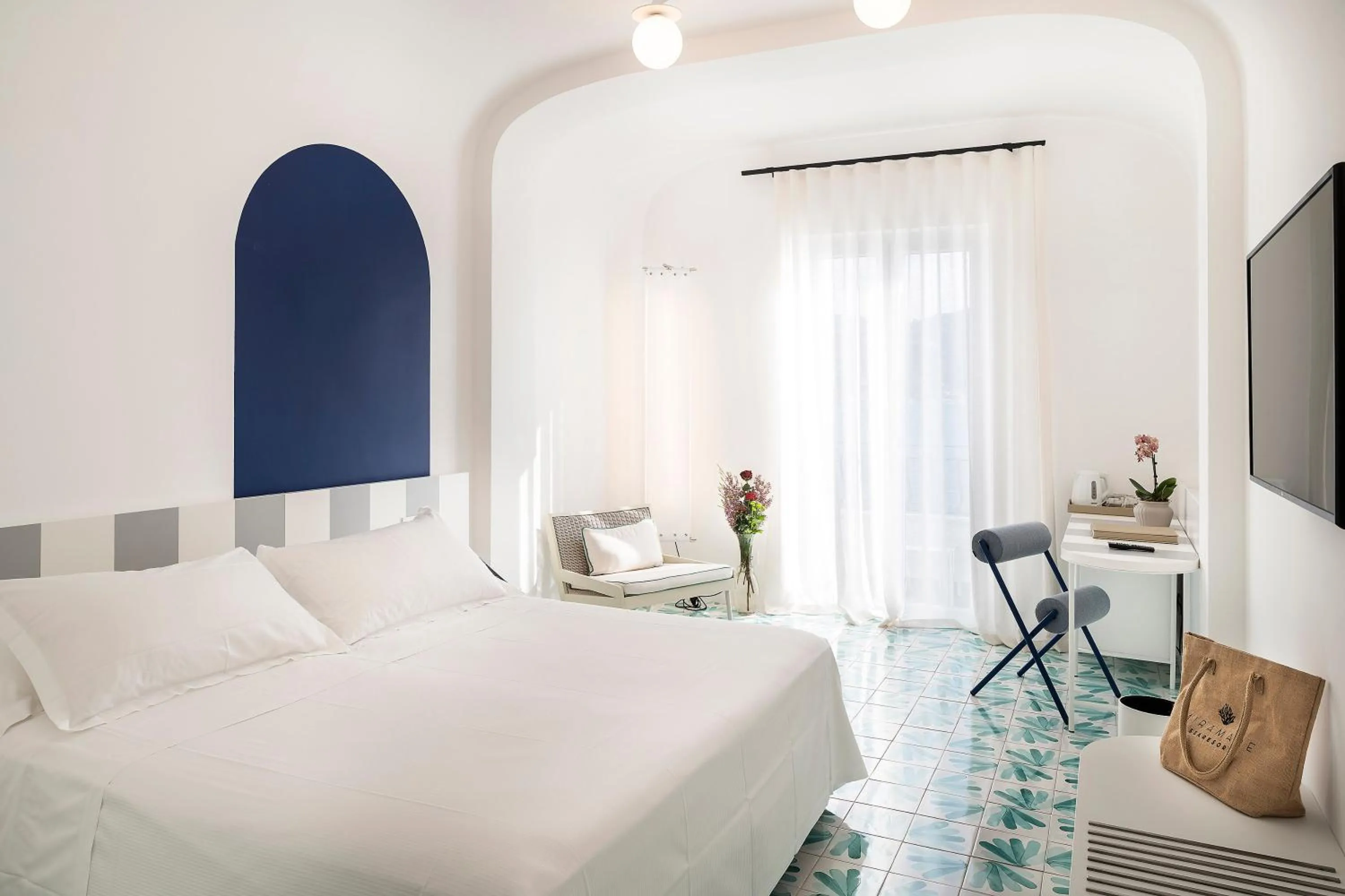 Bed in Miramare Sea Resort & Spa