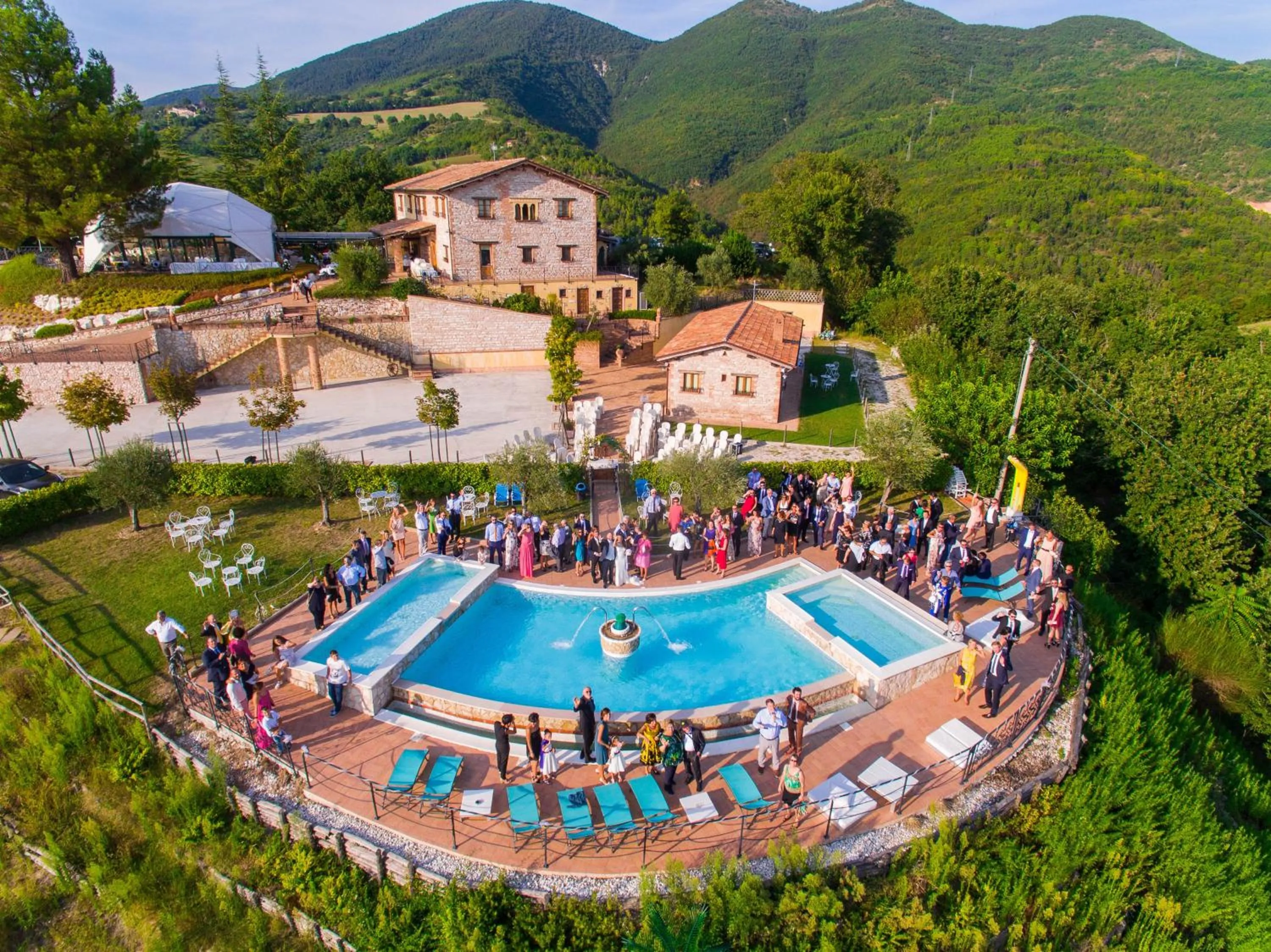 Bird's eye view in La Castellaia Resort